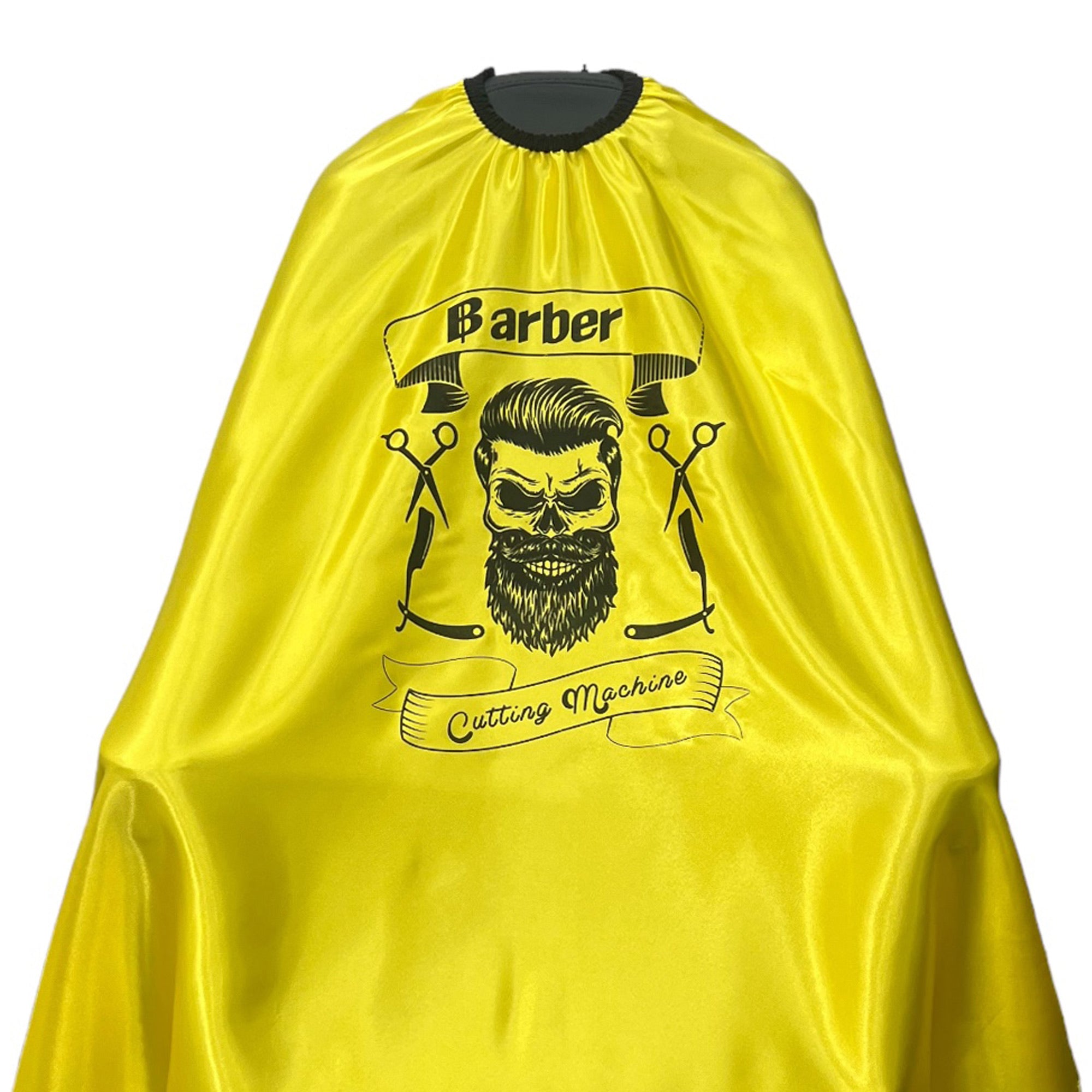 Gabri - Barber Hairdressing Hair Cutting Capes & Gowns Skull Pattern (Yellow)