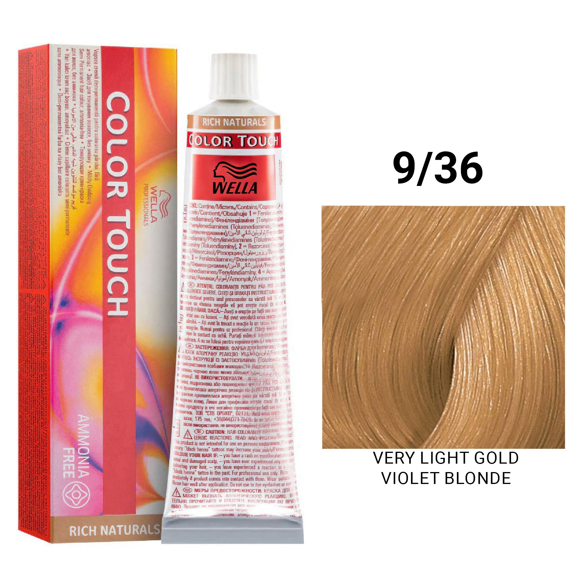 Wella Professionals - Color Touch 9/36 Very Light Gold Violet Blonde 60ml