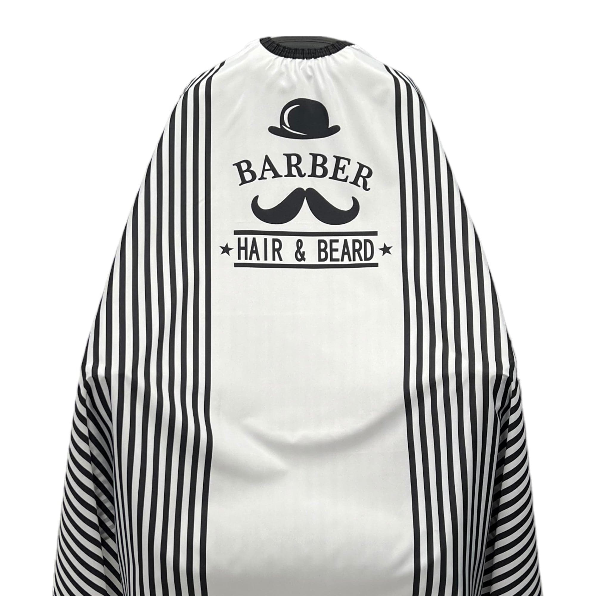 Gabri - Barber Hairdressing Hair Cutting Cape & Gown Hipster Hat Moustache (White)