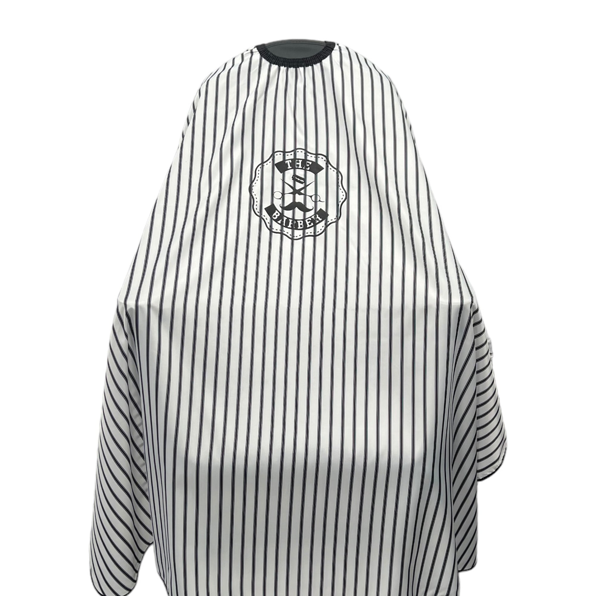Gabri - Barber Hairdressing Hair Cutting Capes & Gowns Black and White Stripes