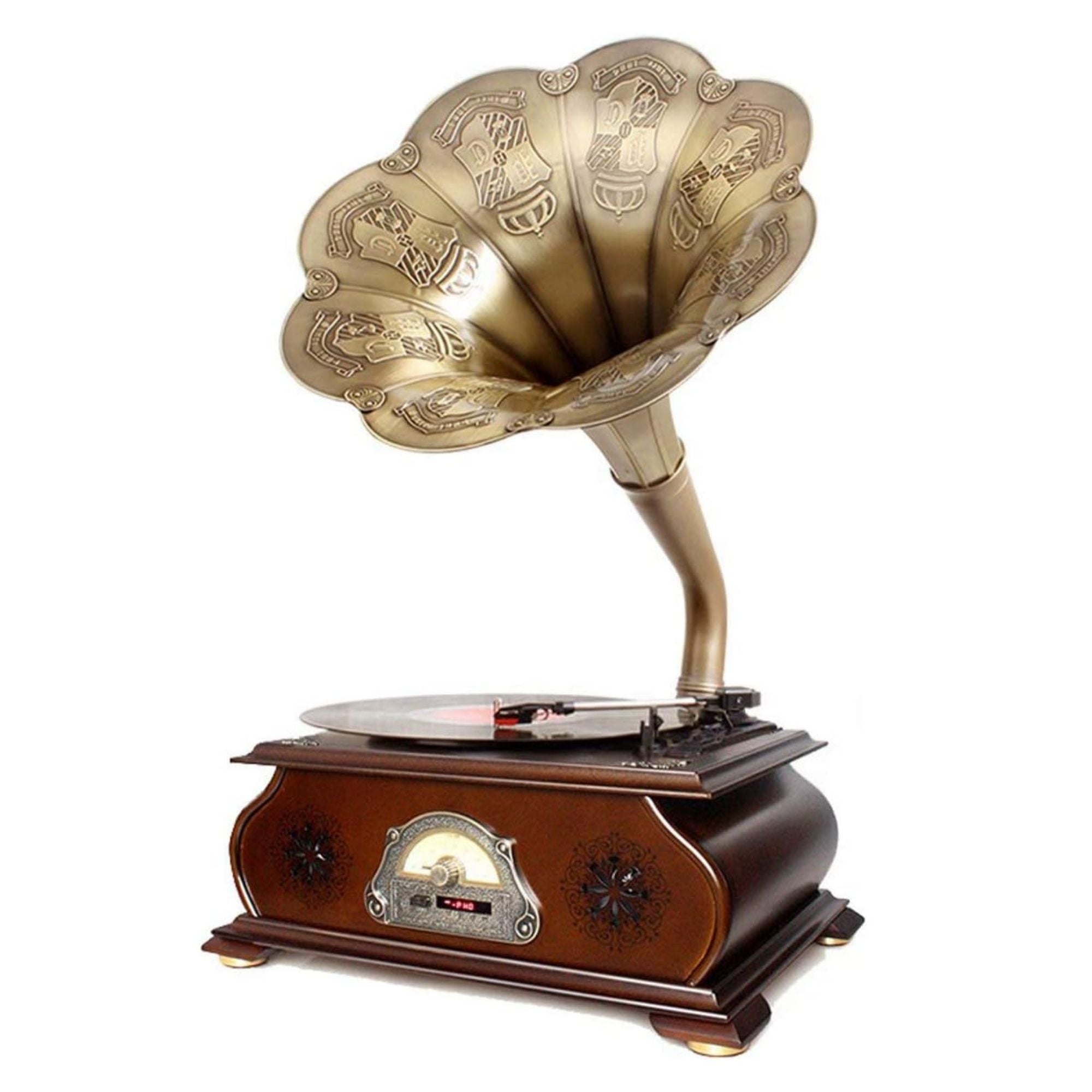 Eson - Vintage Style Gramophone Bluetooth & Vinyl Music System