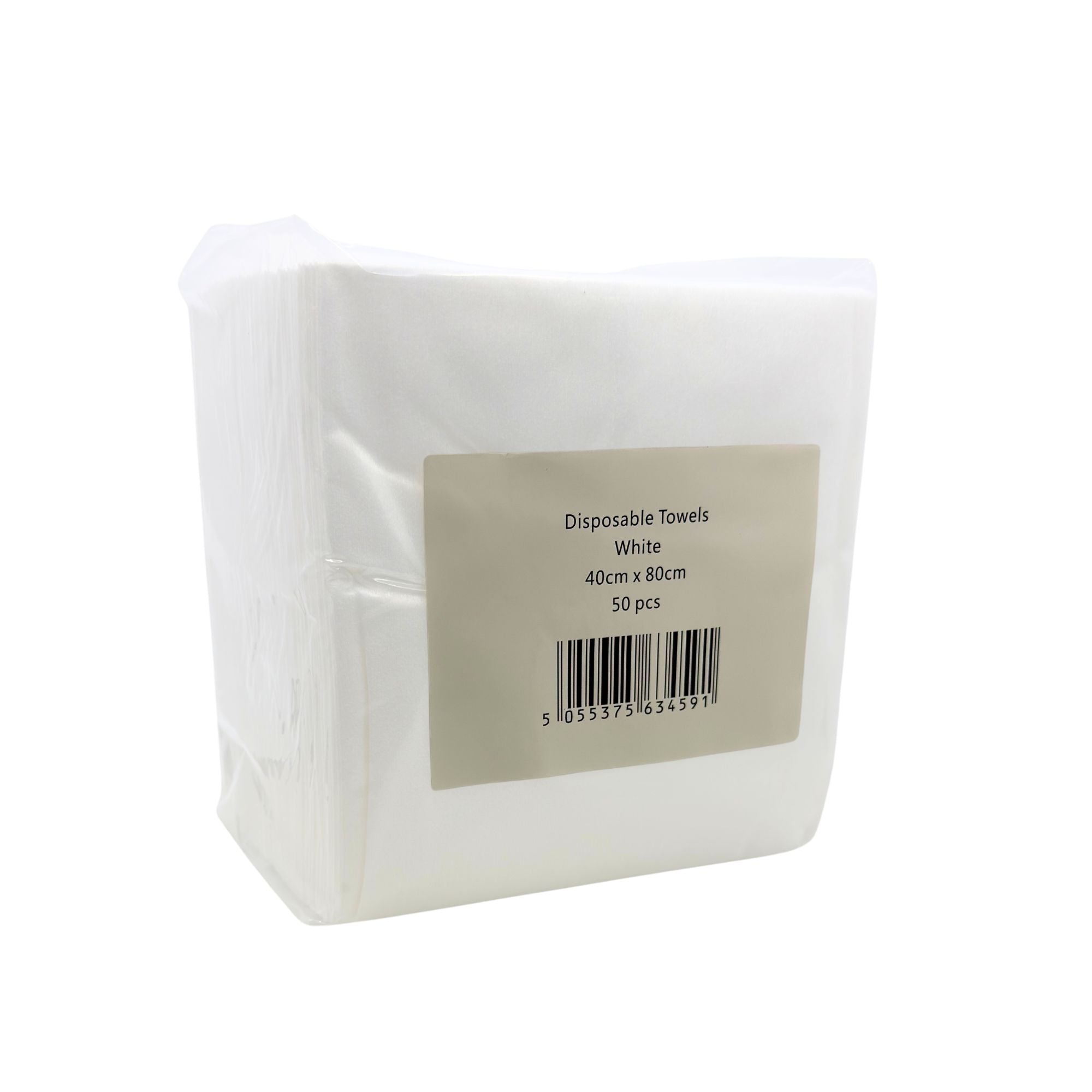 SalonServe - Non-woven Disposable Towels White 40x80cm (Pack of 50)