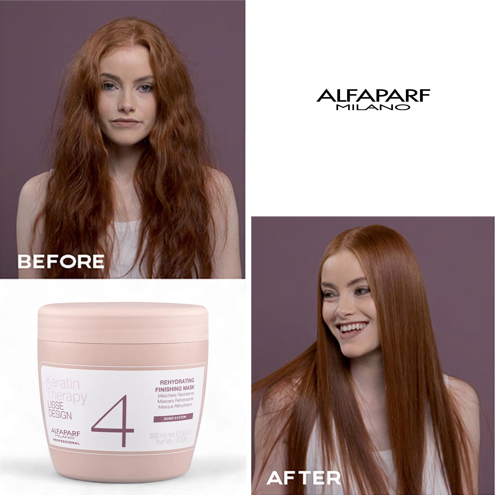 Alfaparf -  Keratin Therapy Lisse Design 4 Rehydrating Finishing Mask 500ml