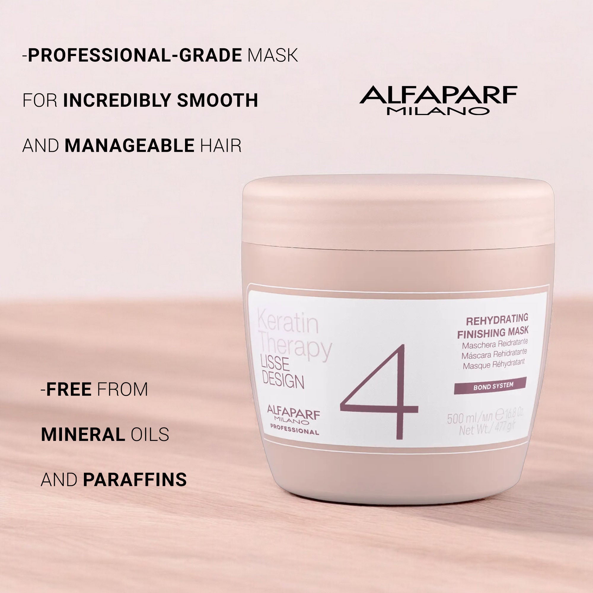 Alfaparf -  Keratin Therapy Lisse Design 4 Rehydrating Finishing Mask 500ml