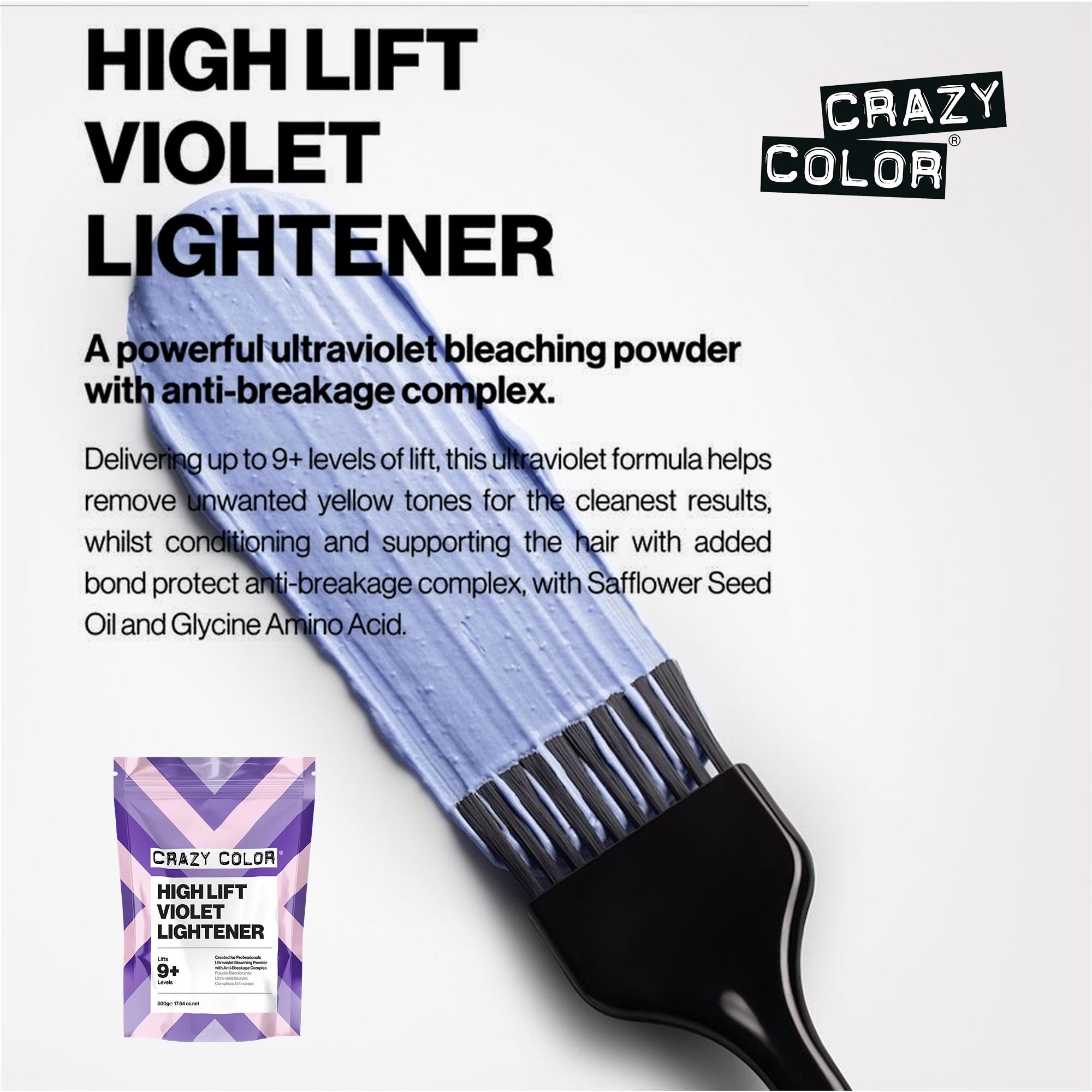 Crazy Color - High Lift Violet Lightener 9+ 500g