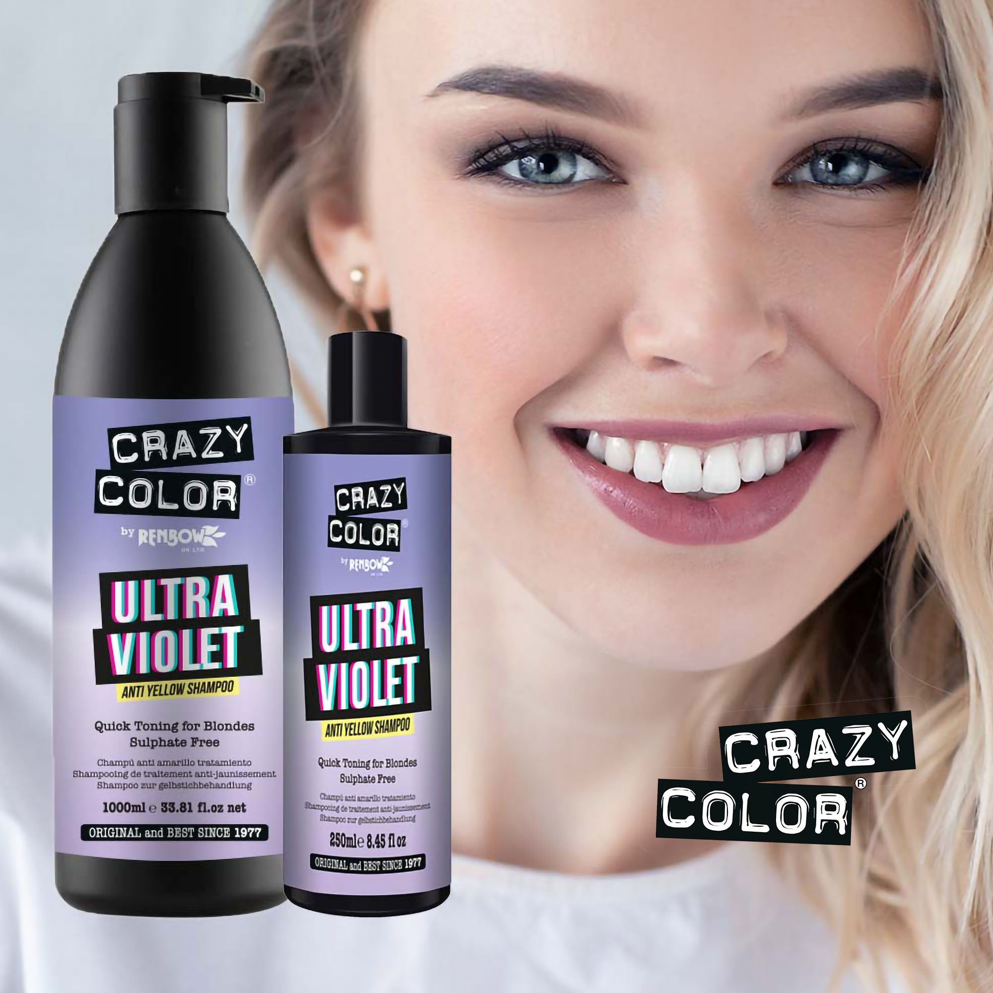 Crazy Color - Ultra Violet Anti Yellow Shampoo 1000ml