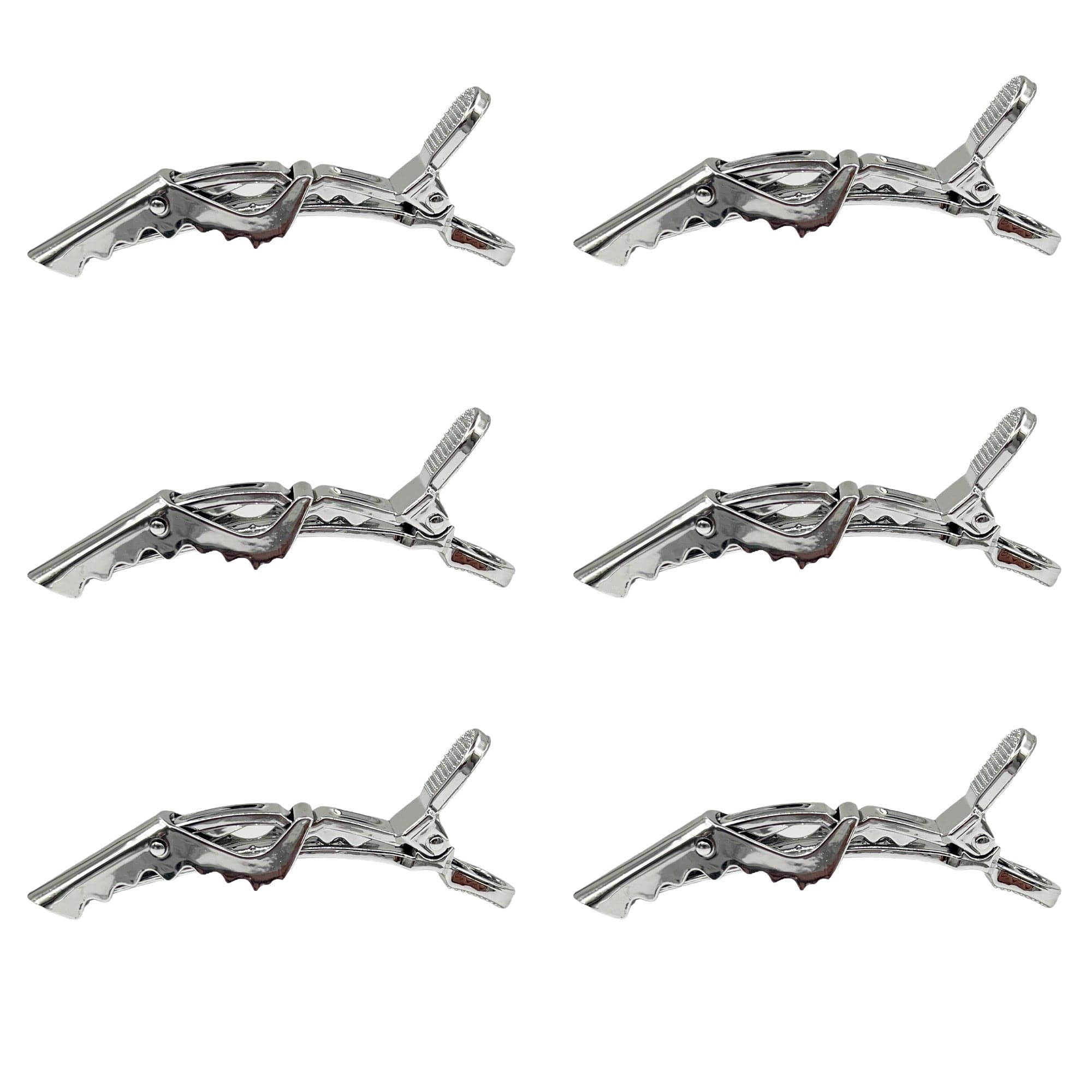 Eson - Crocodile Hair Clip 6pcs (Silver) - Eson Direct