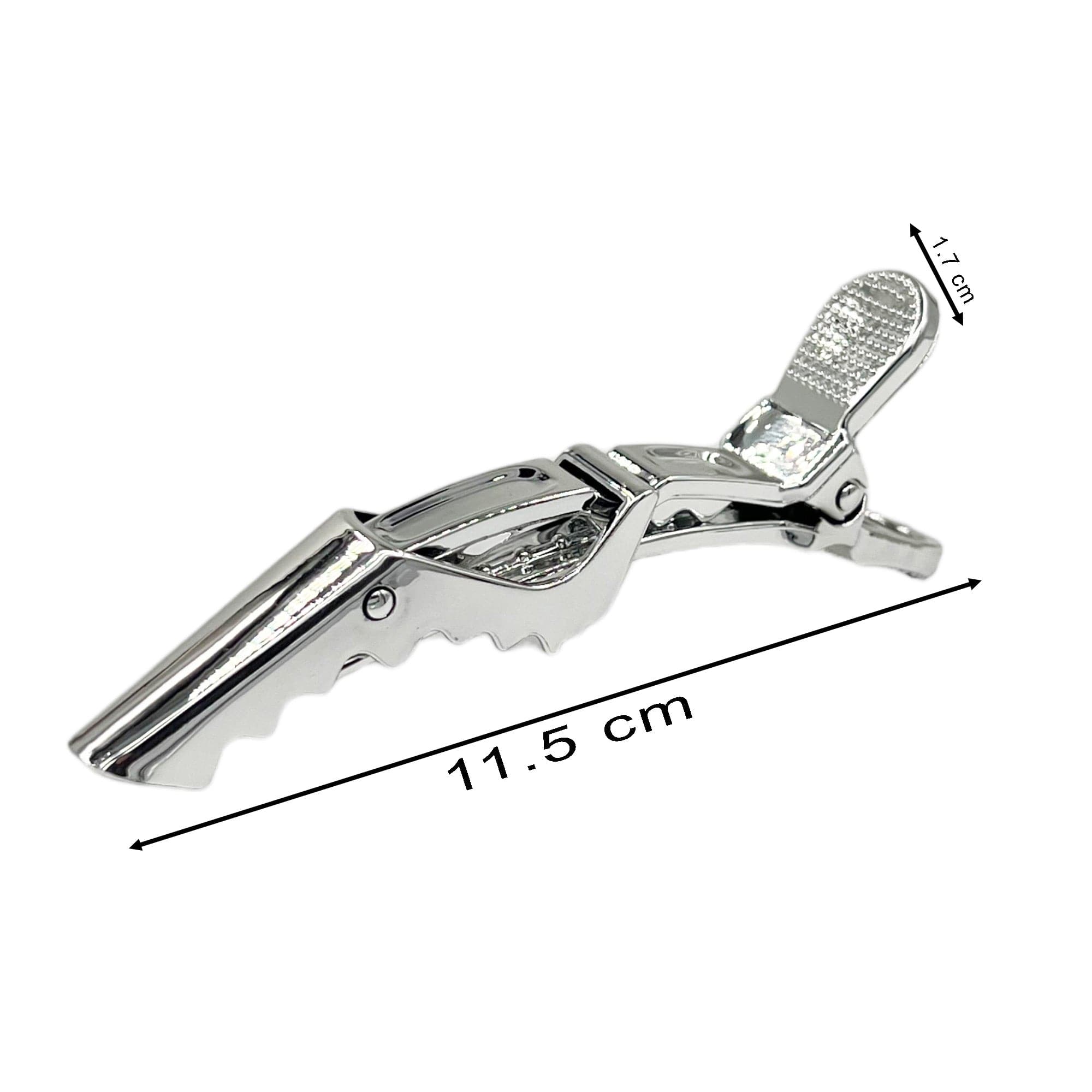 Eson - Crocodile Hair Clip 6pcs (Silver) - Eson Direct