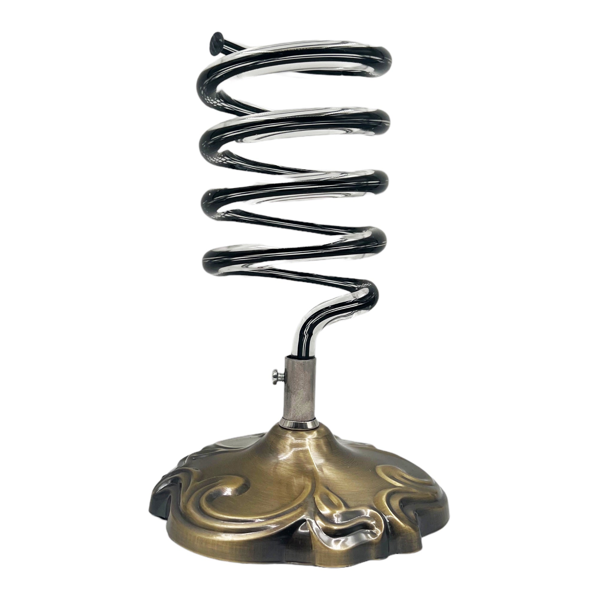 Eson - Hair Dryer Desktop Brass Stand Acrylic Spiral Holder