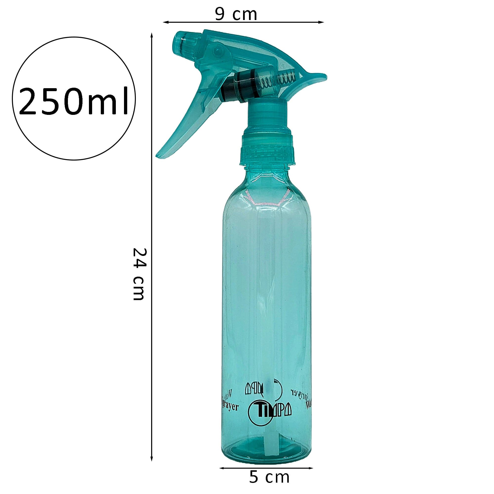 Eson - Hair Water Spray Bottle 250ml Empty Refillable Ultra Fine Mist Sprayer (Mint)