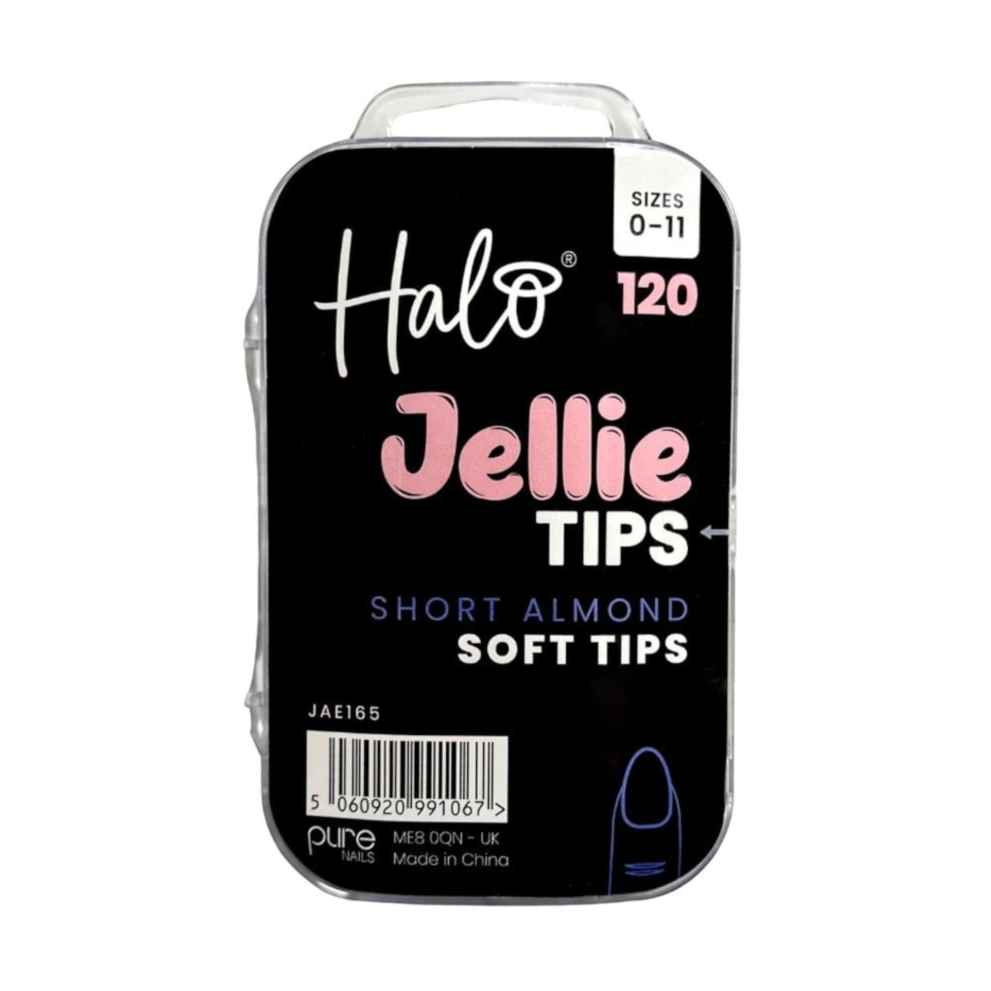 Halo - Jellie Nail Tips Almond 0-11 Sizes