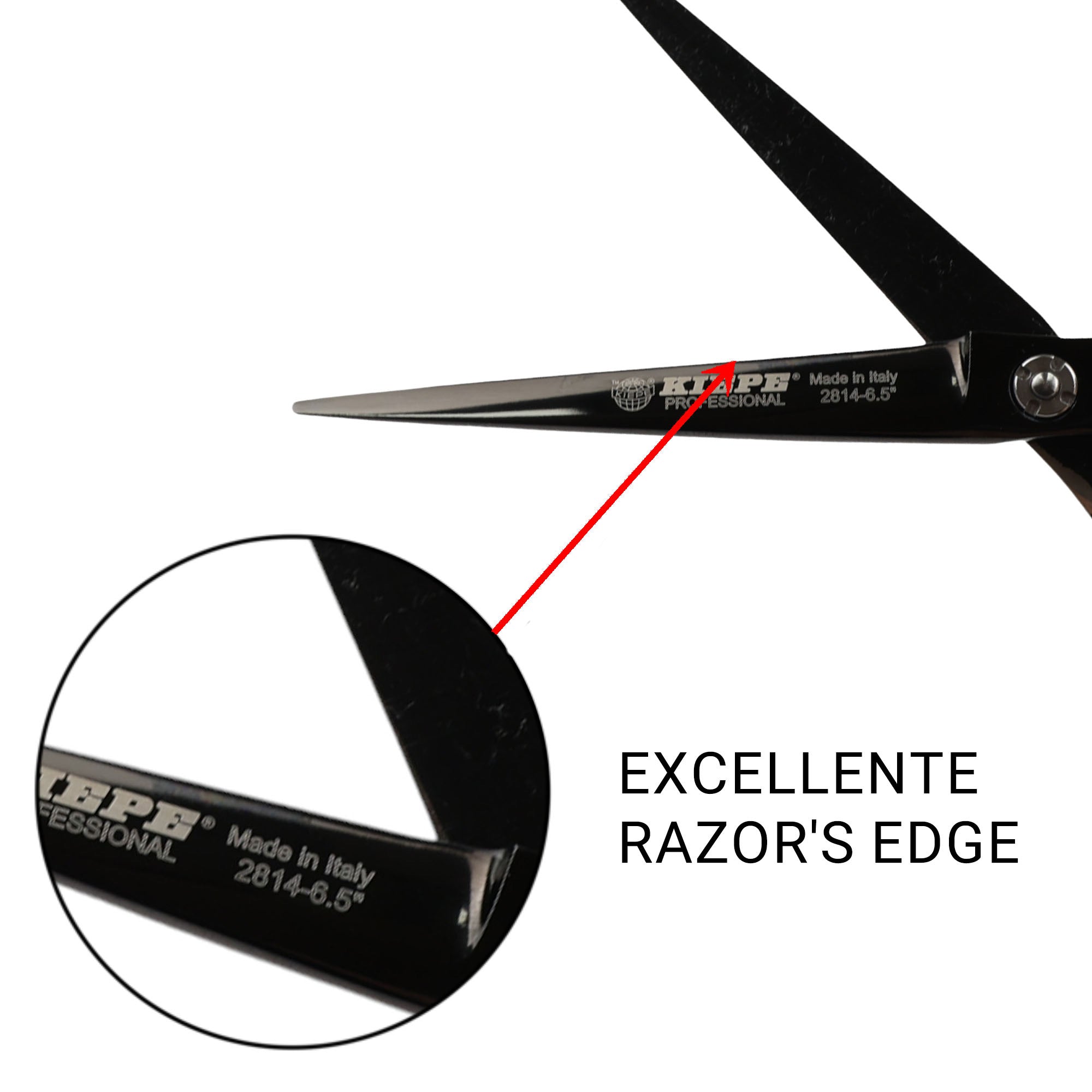 Kiepe - 2814 Monster Cut Razor Edge Regular Scissors 6.5 Inch (17cm)