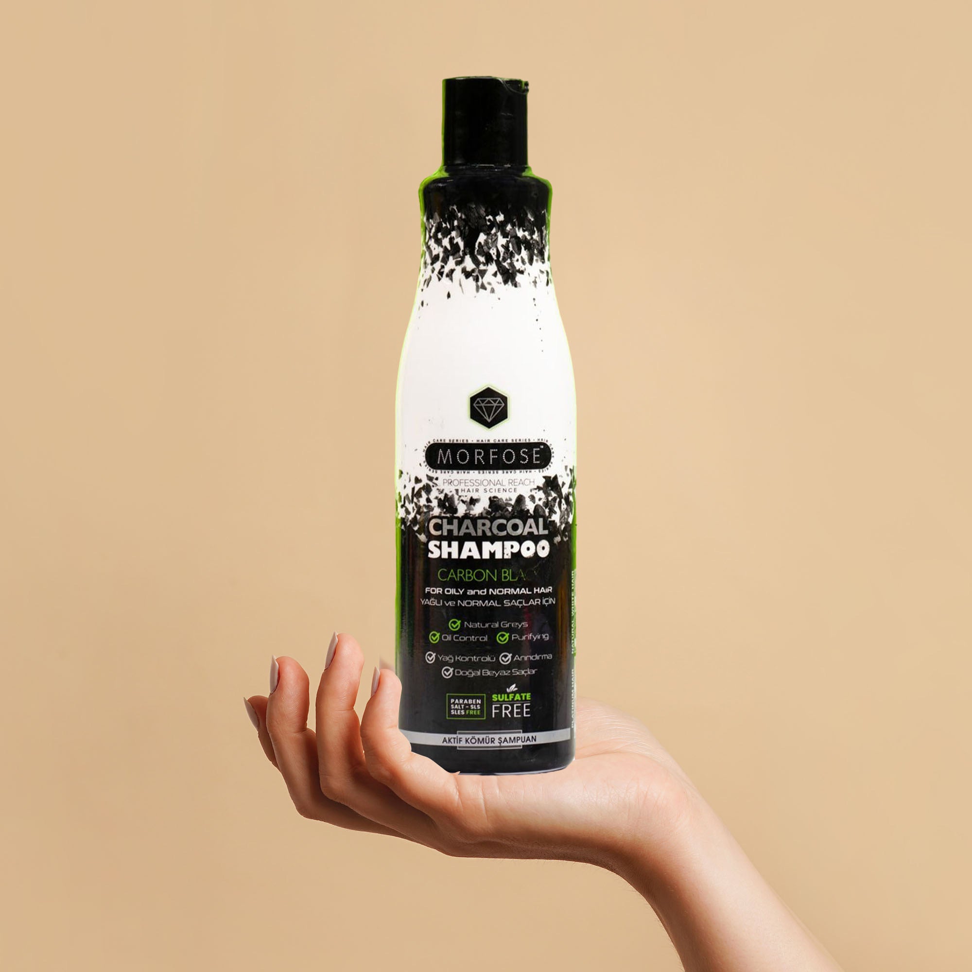 Morfose - Charcoal Shampoo Carbon Black SLS-free 500ml