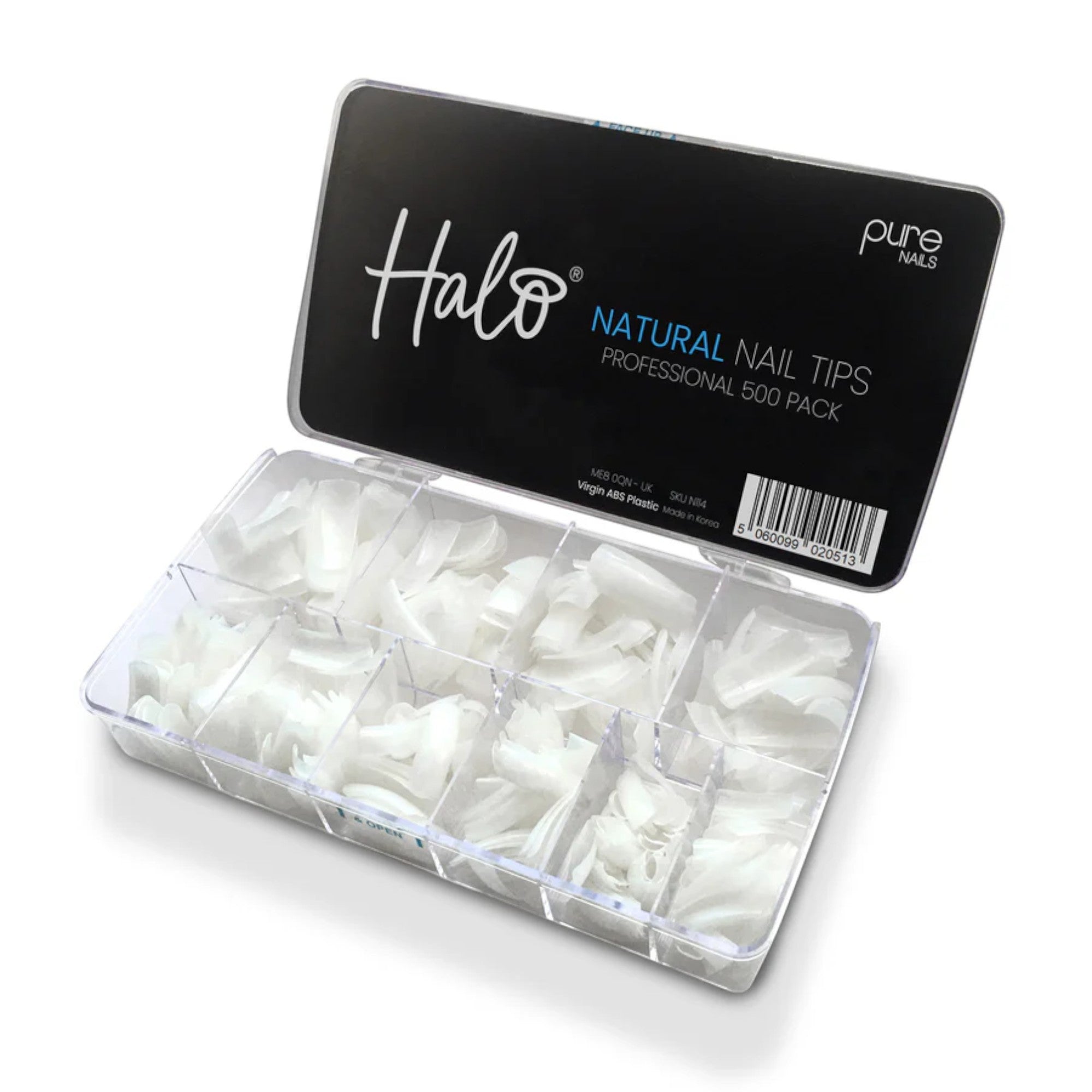 Halo - Natural Nail Tips 10 Sizes