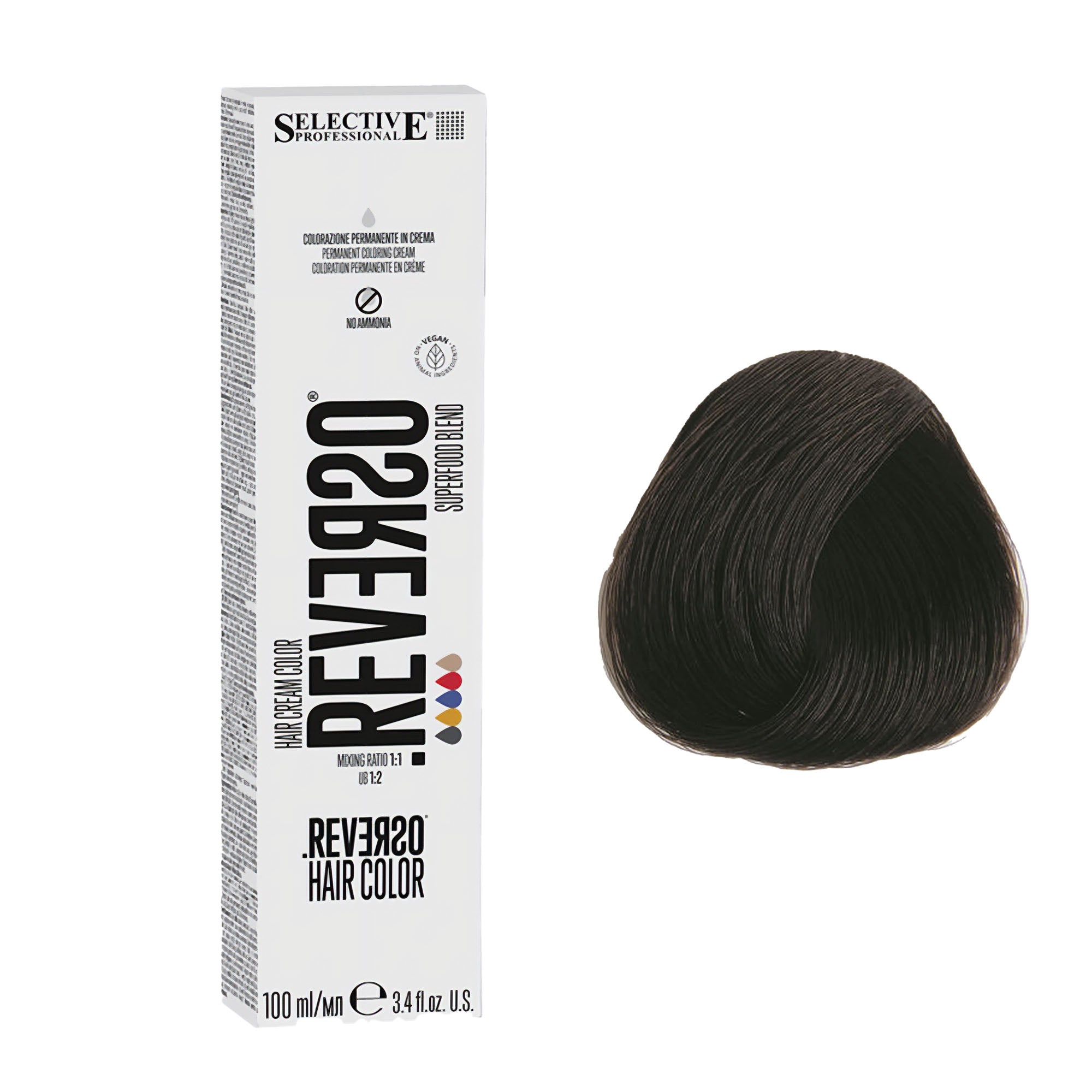 Selective Professional - Reverso Hair Cream Colour Ash Series 100ml