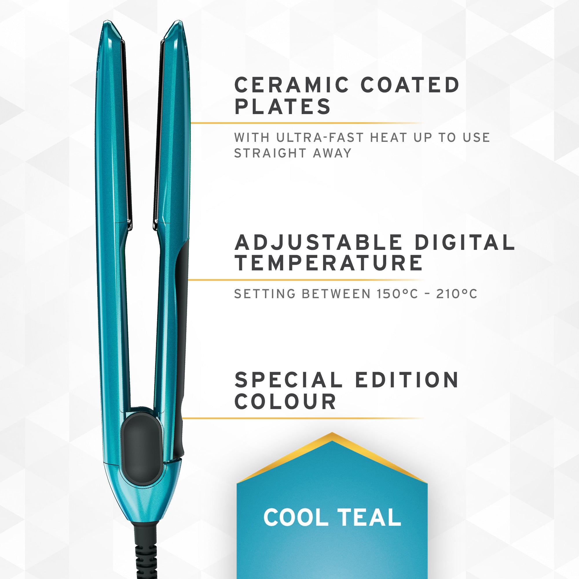 Wahl - Pro Glide Straightener Special Edition Cool Teal