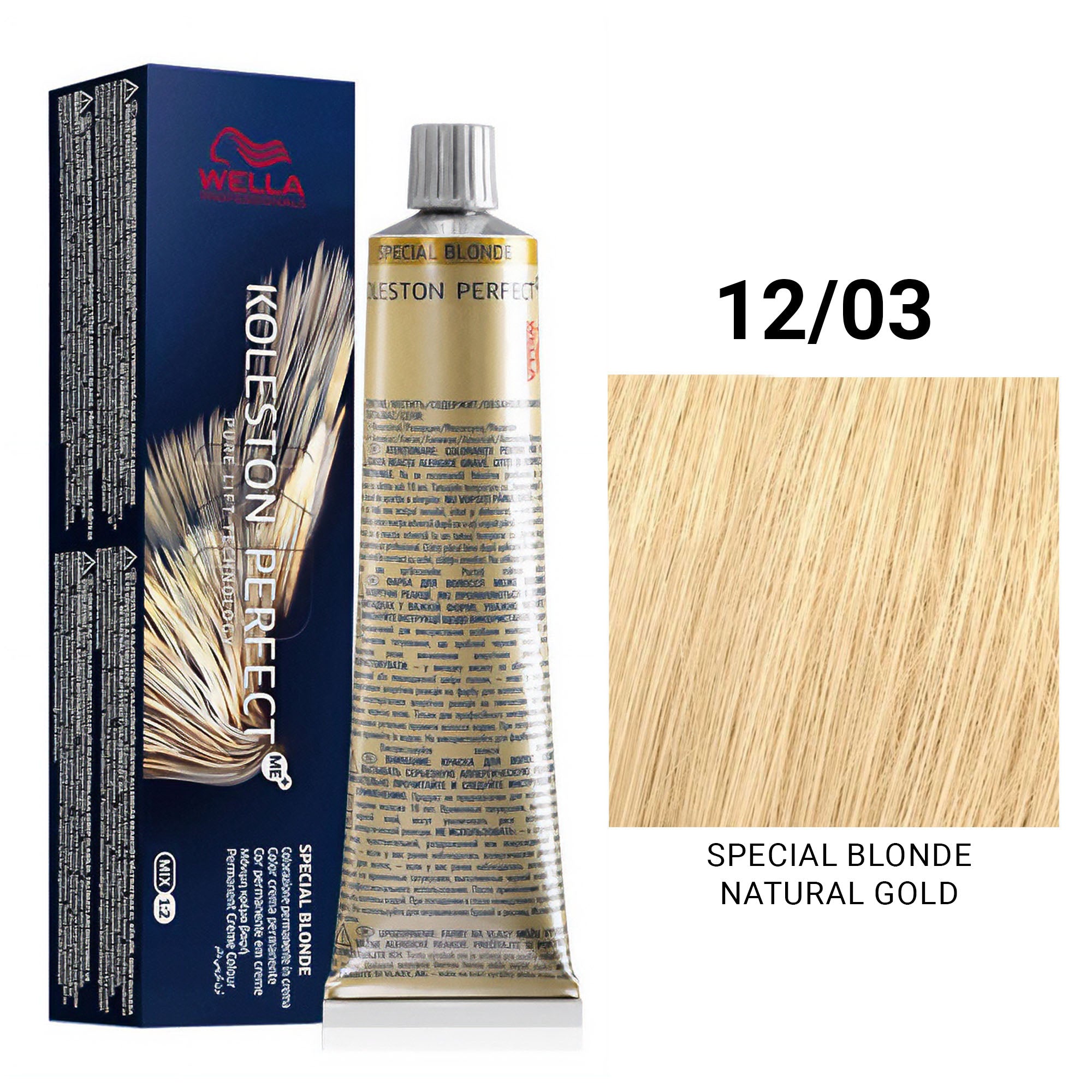 Wella Professionals - Koleston Perfect Me+ 12/03 Special Blonde Natural Gold 60ml