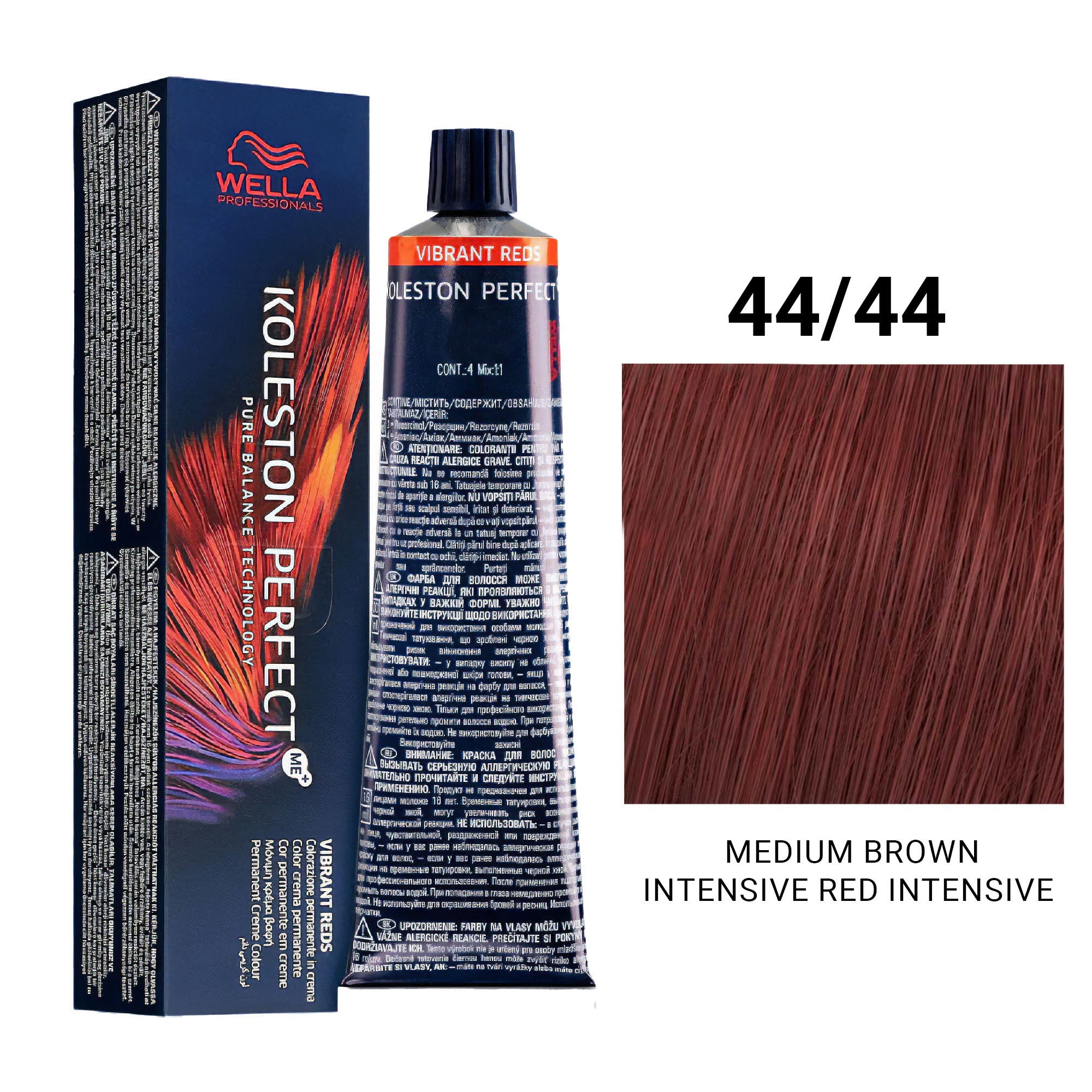 Wella Professionals - Koleston Perfect Me+ 44/44 Medium Brown Intensive Red Intensive 60ml