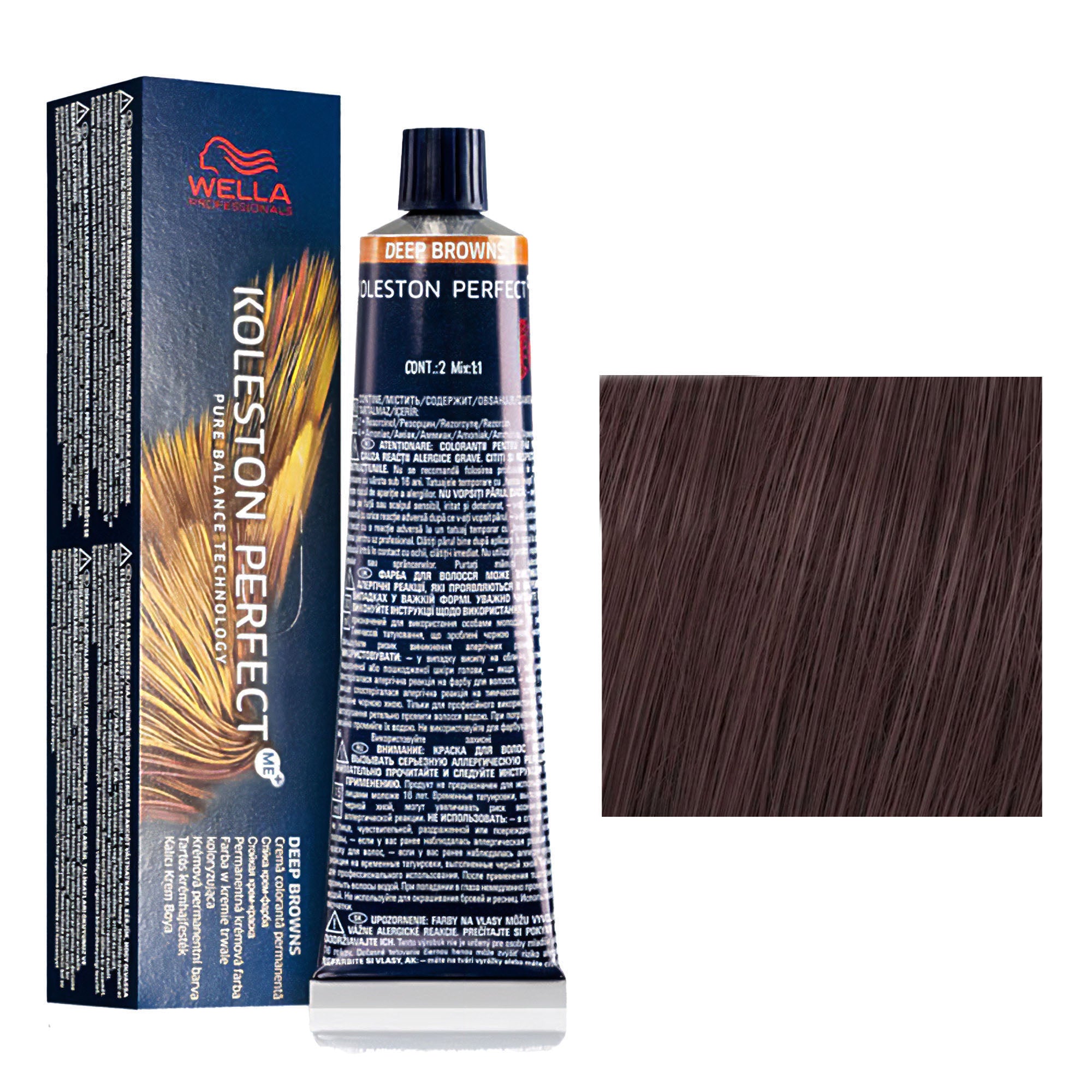 Wella Professionals - Koleston Perfect Me+ 4/77 Medium Brown Intensive 60ml