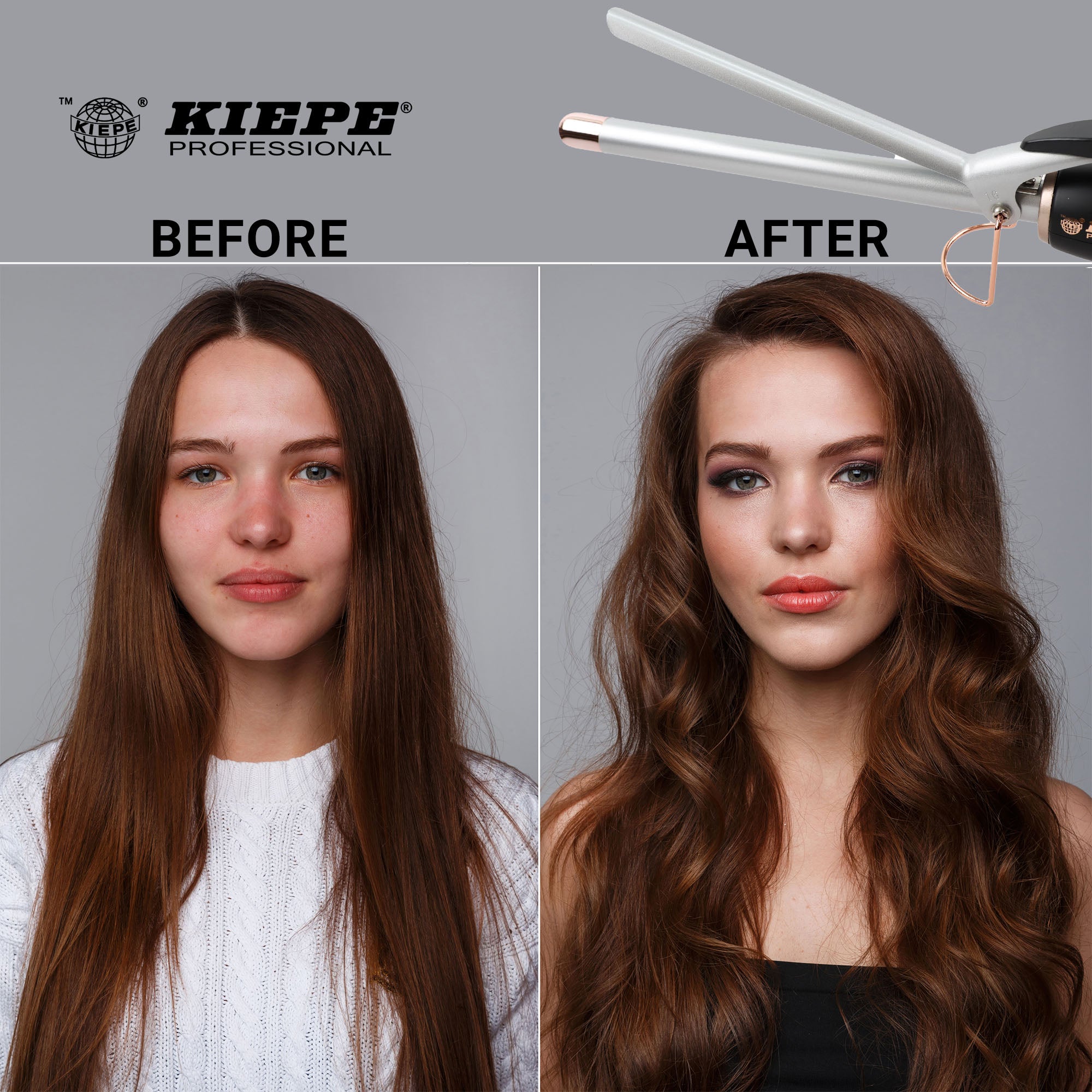 Kiepe - Curling Iron Titanium Pro Digital Rose Gold 16mm