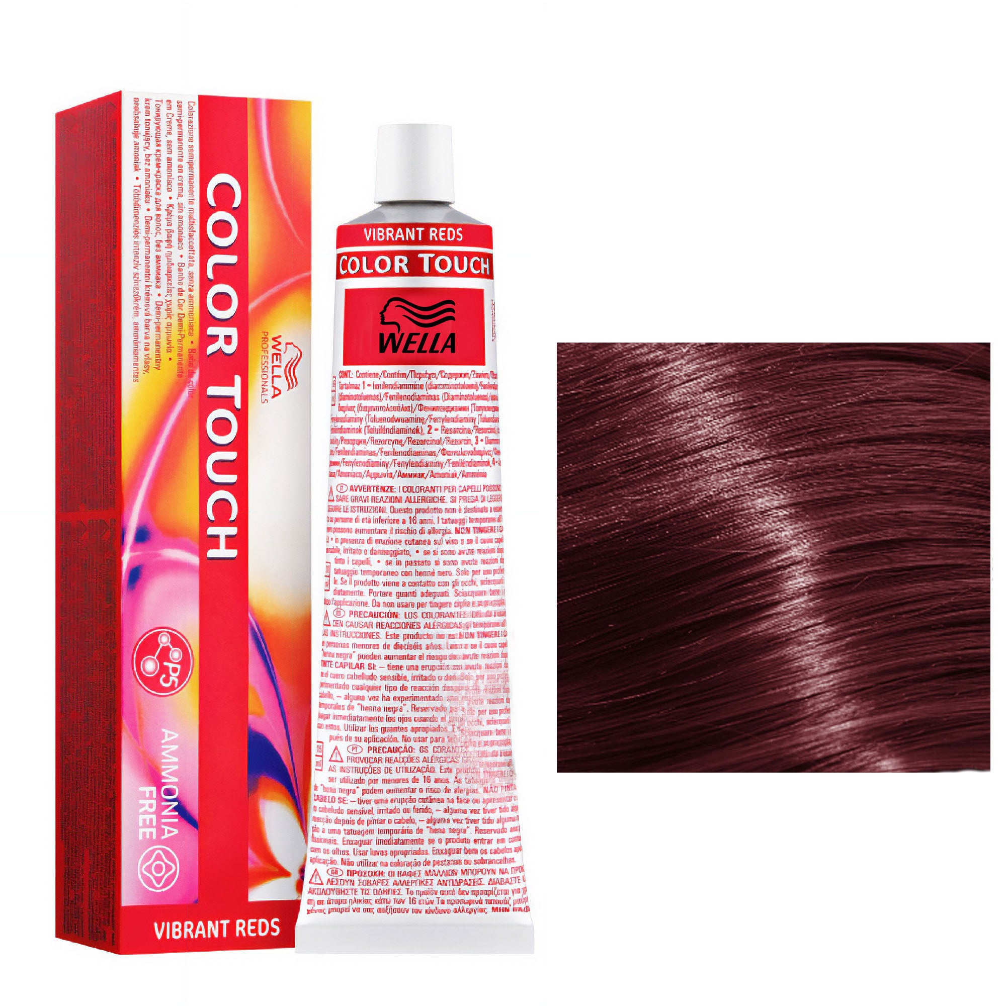 Wella Professionals - Color Touch 55/54 Light Intense Mahogany Red Brown 60ml