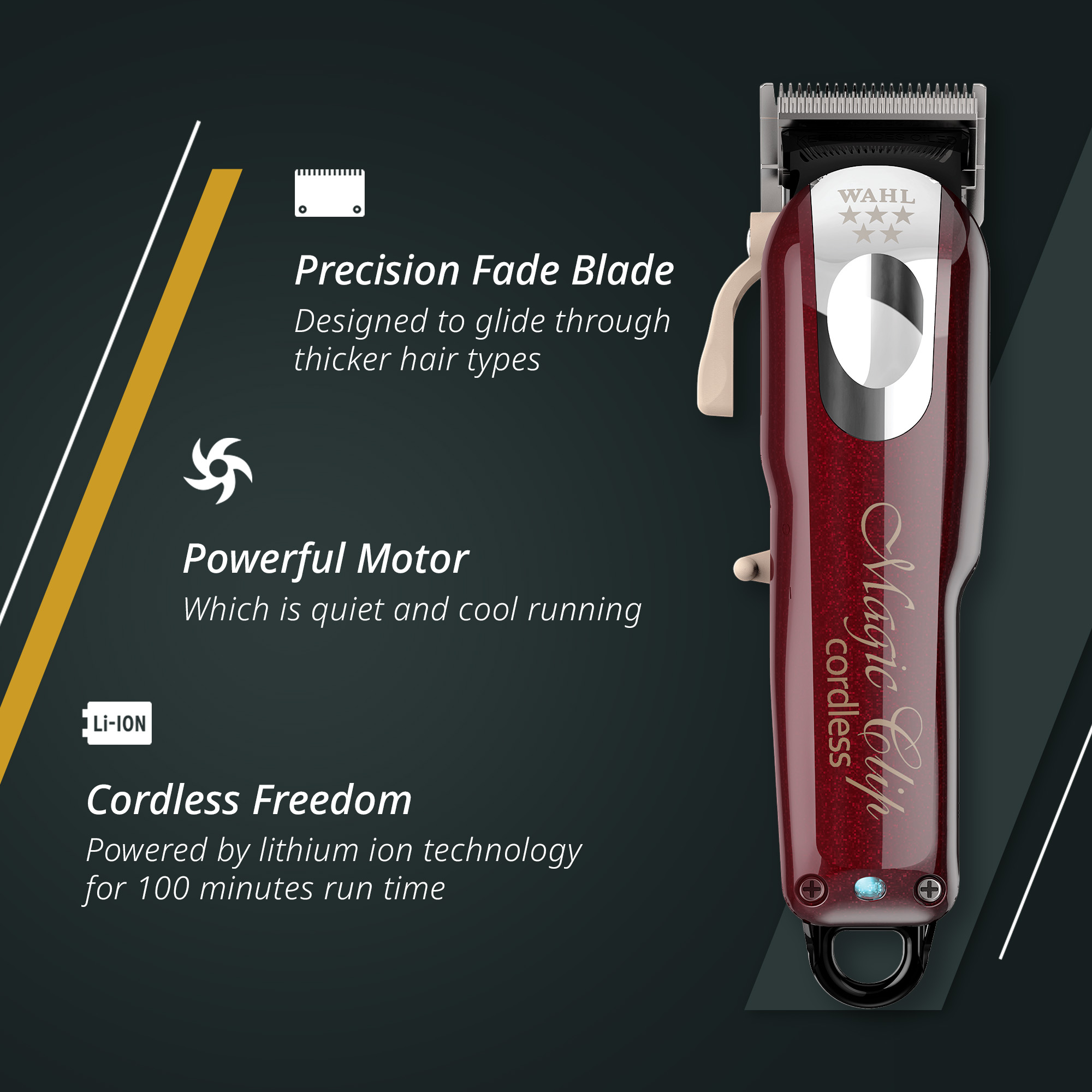 Wahl - 5 Star Magic Clip Clipper Cordless