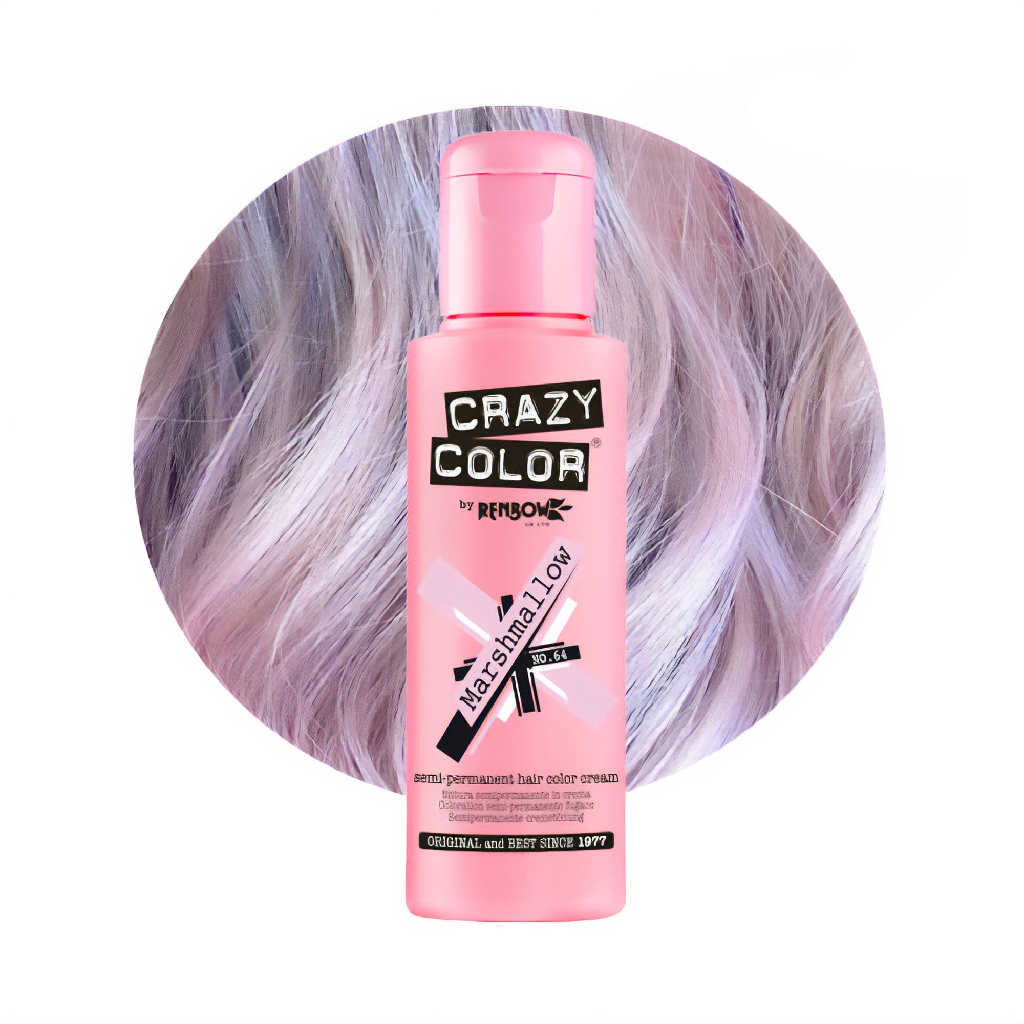 Crazy Color - Semi Permanent Hair Colour Cream Marshmallow No.64 100ml