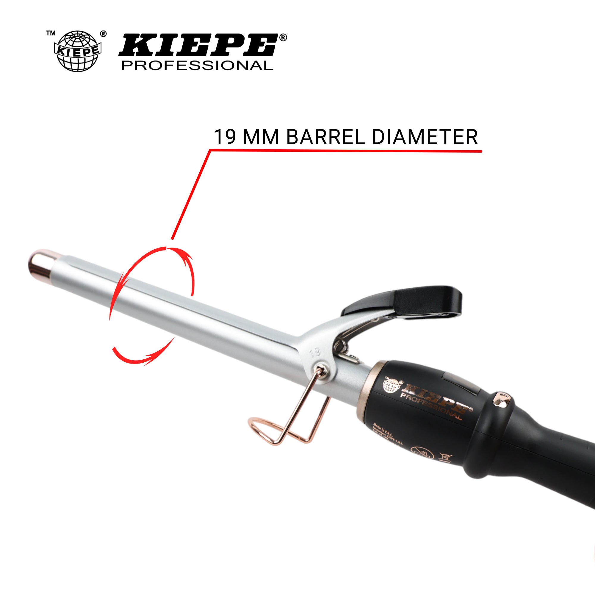 Kiepe - Curling Iron Titanium Pro Digital Rose Gold 19mm