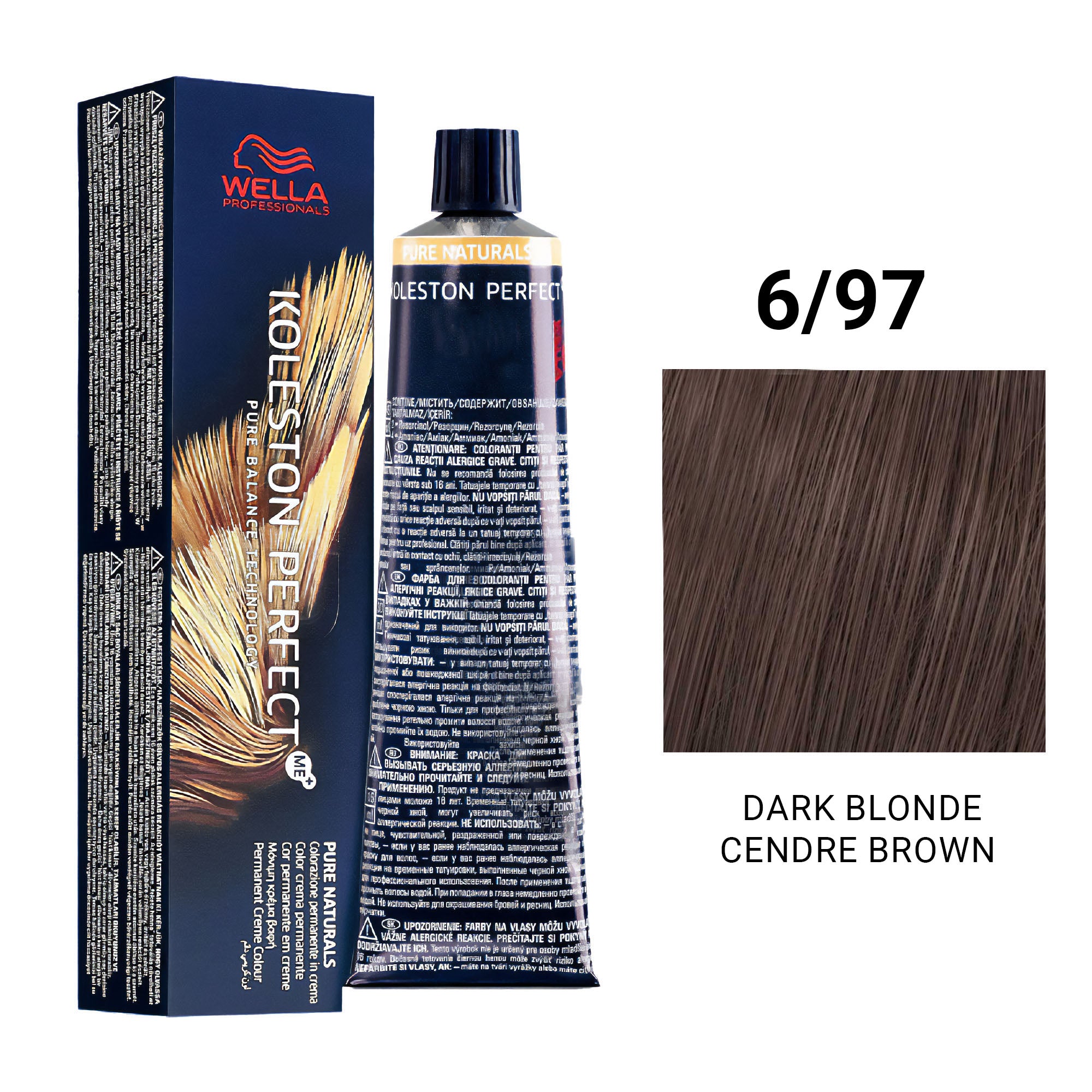 Wella Professionals - Koleston Perfect Me+ 6/97 Dark Blonde Cendre Brown 60ml