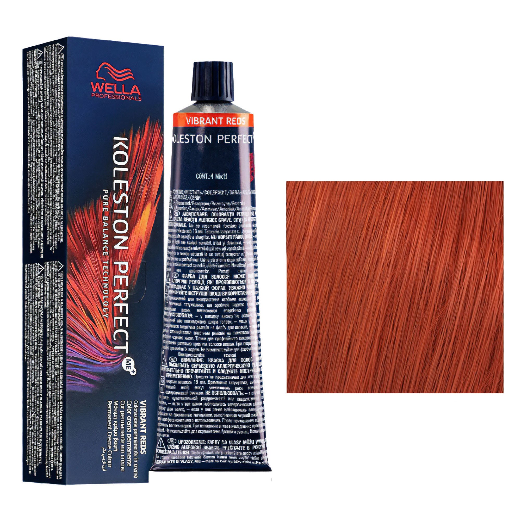 Wella Professionals - Koleston Perfect Me+ 77/43 Medium Blonde Intensive Red Gold 60ml