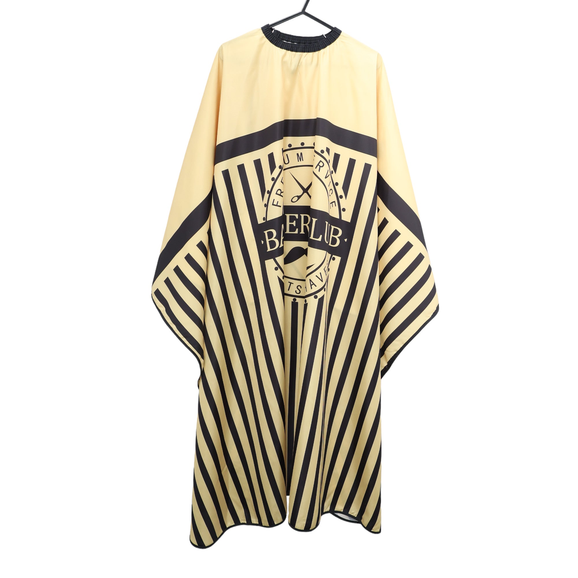 Gabri - Barber Hairdressing Hair Cutting Capes & Gowns Black & Yellow Thick Stripes