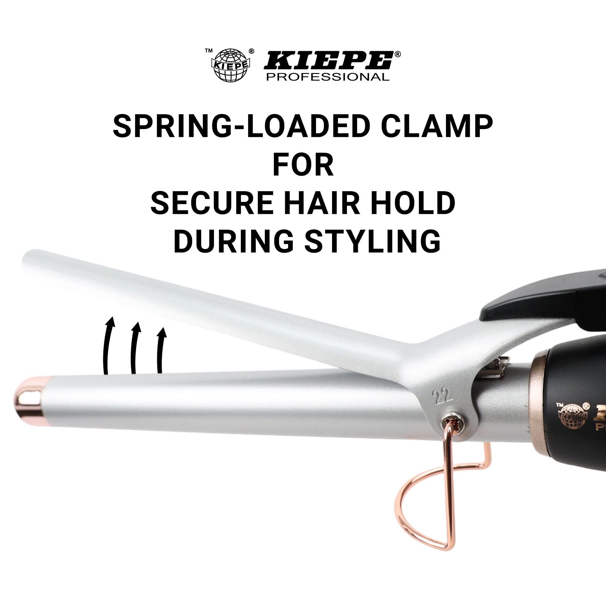 Kiepe - Curling Iron Titanium Pro Digital Rose Gold 22mm