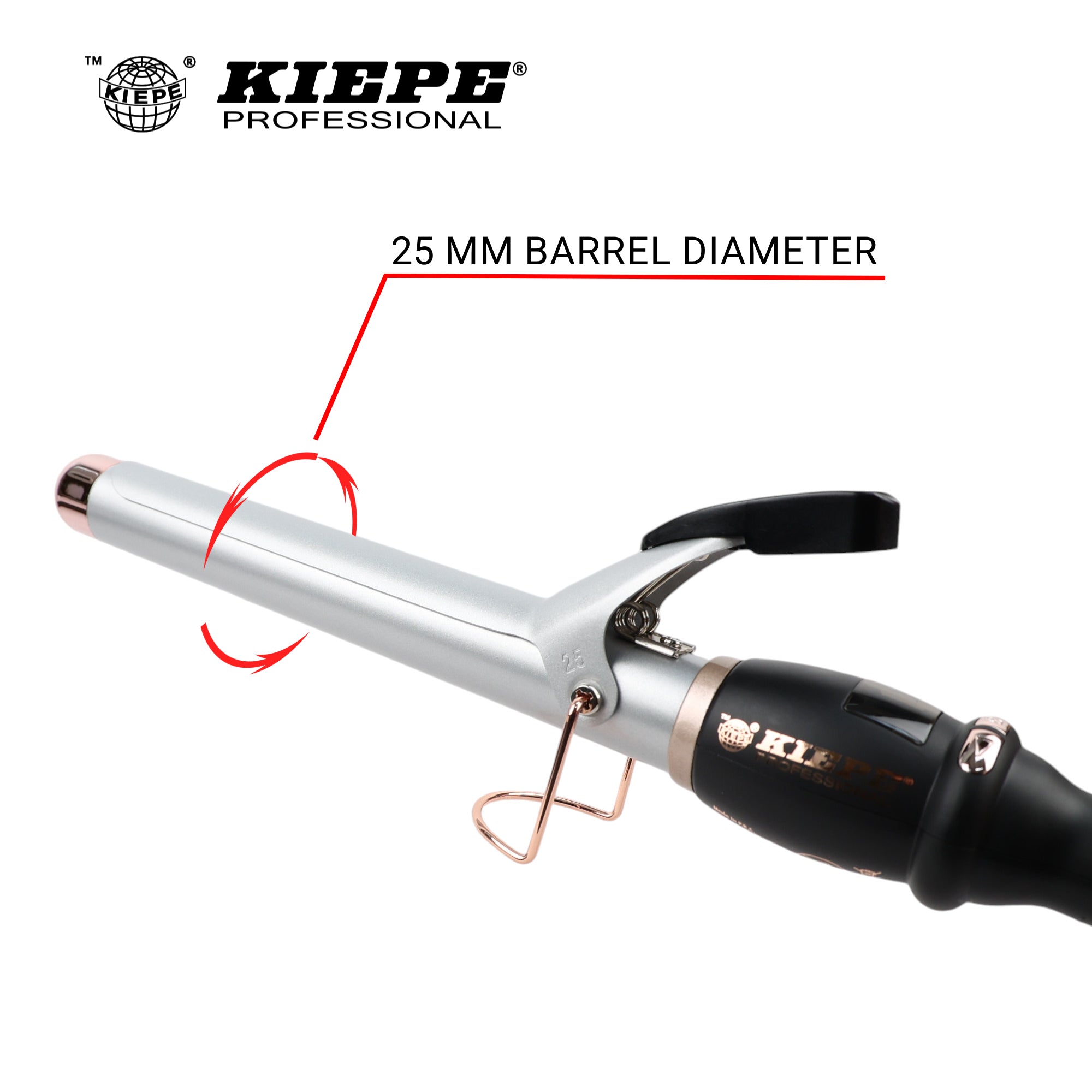 Kiepe - Curling Iron Titanium Pro Digital Rose Gold 25mm