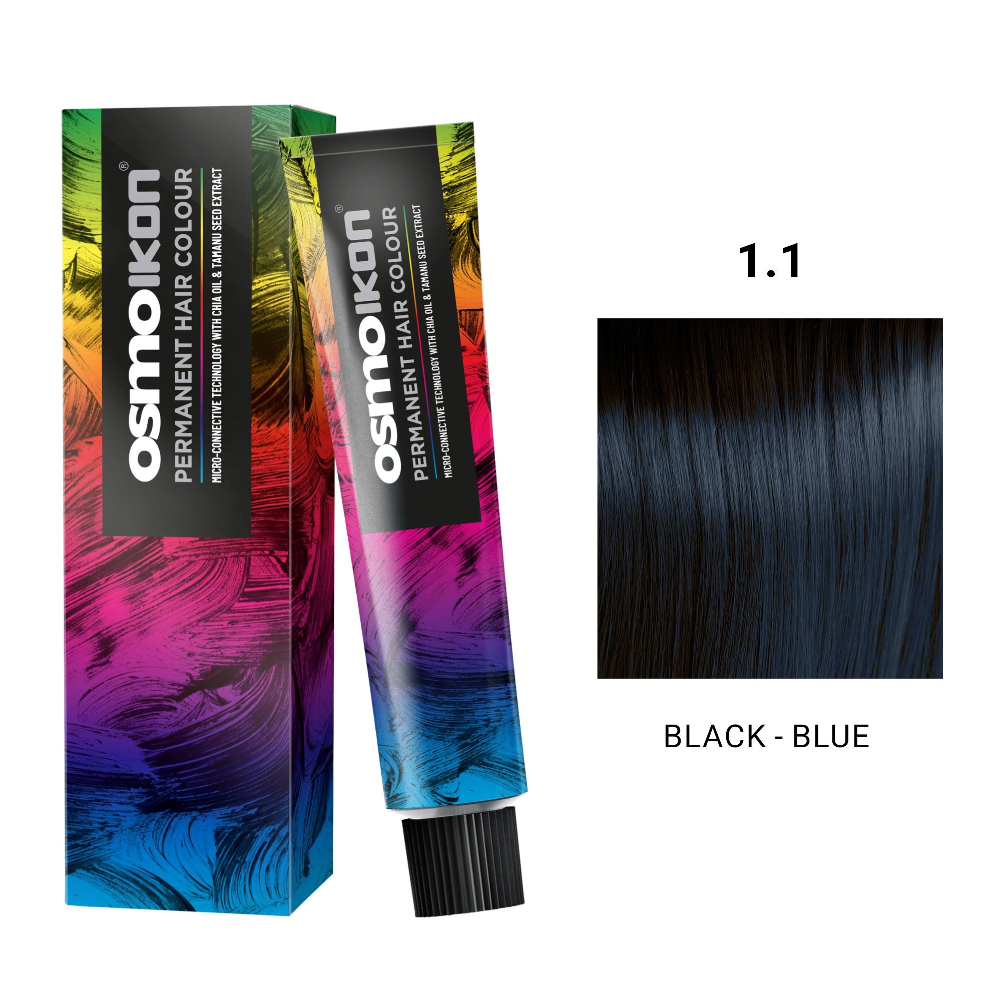 Osmo - Ikon Permanent Hair Colour 1.1 Black - Blue 100ml