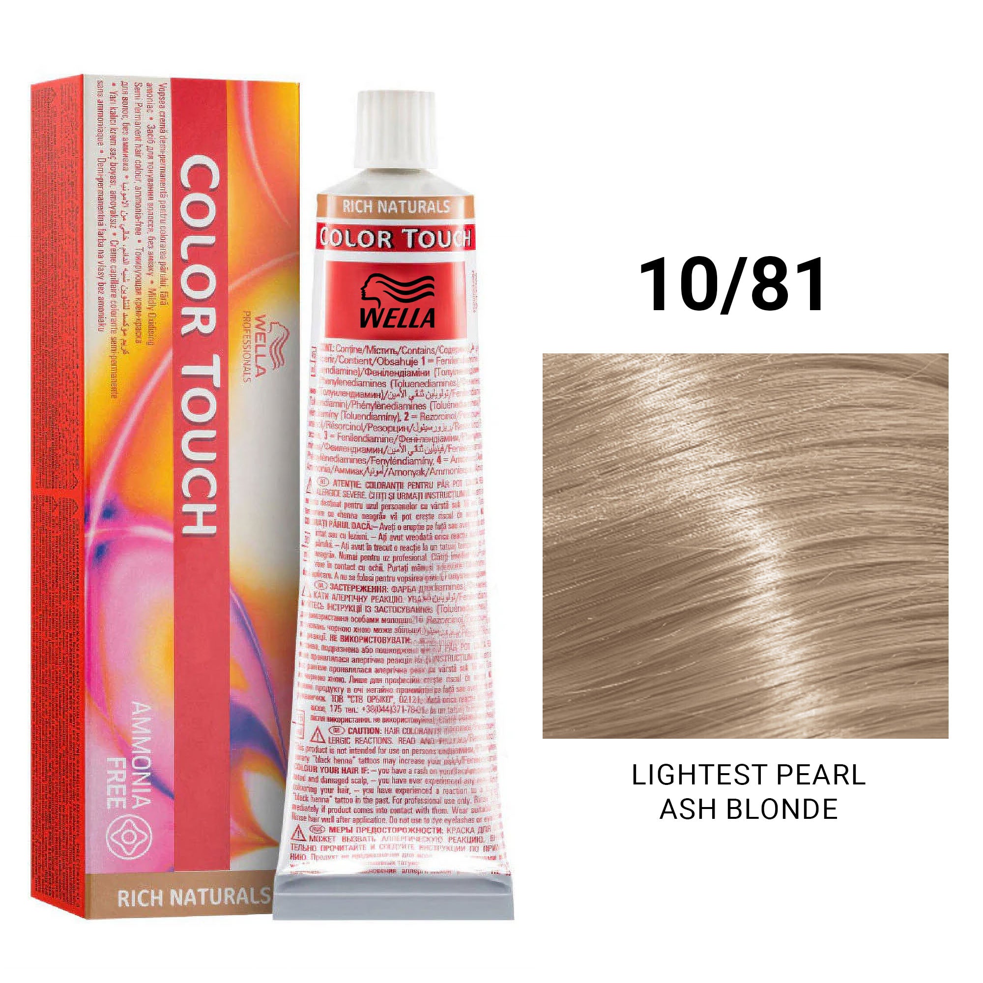 Wella Professionals - Color Touch 10/81 Lightest Pearl Ash Blonde 60ml