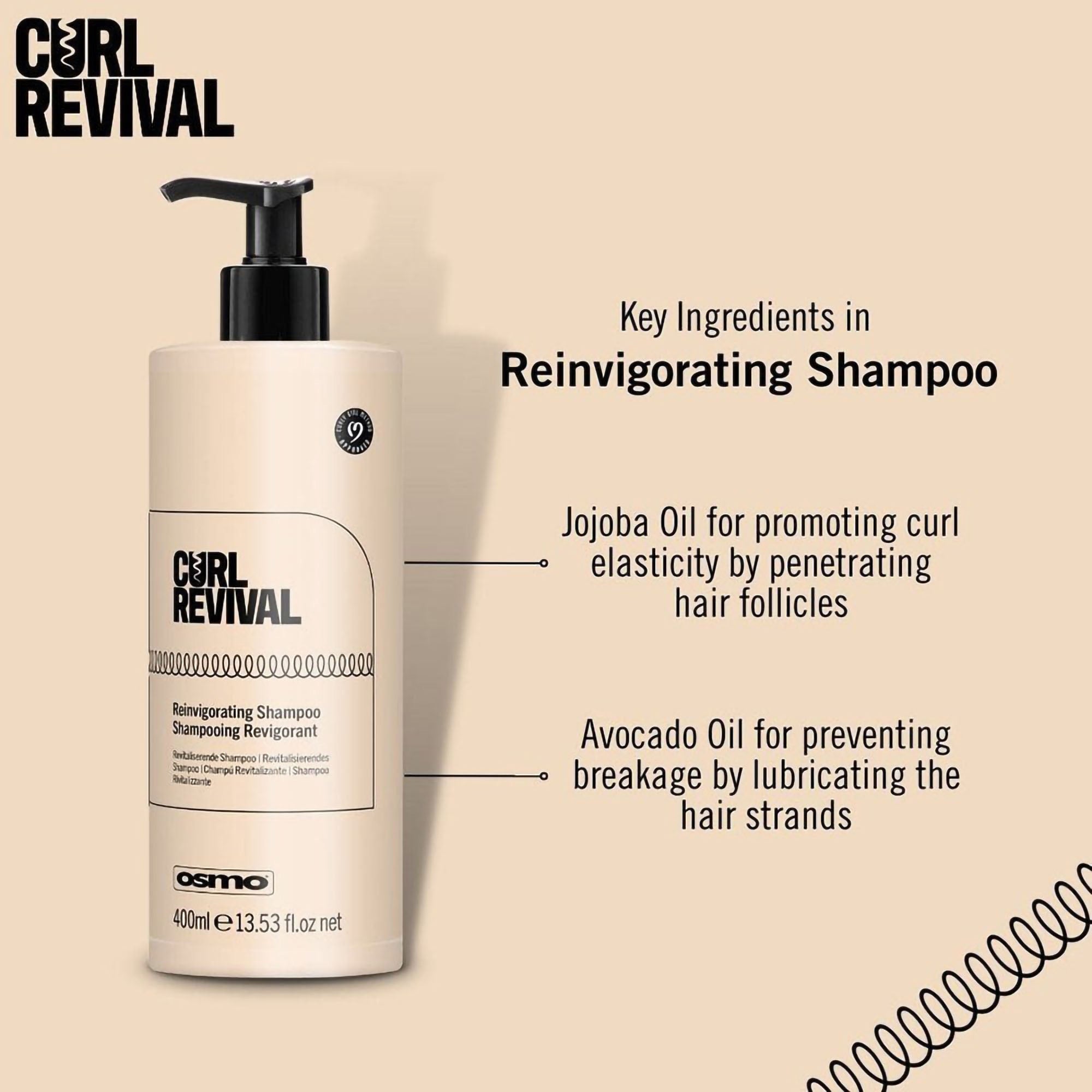 Osmo - Curl Revival Reinvigorating Shampoo 400ml