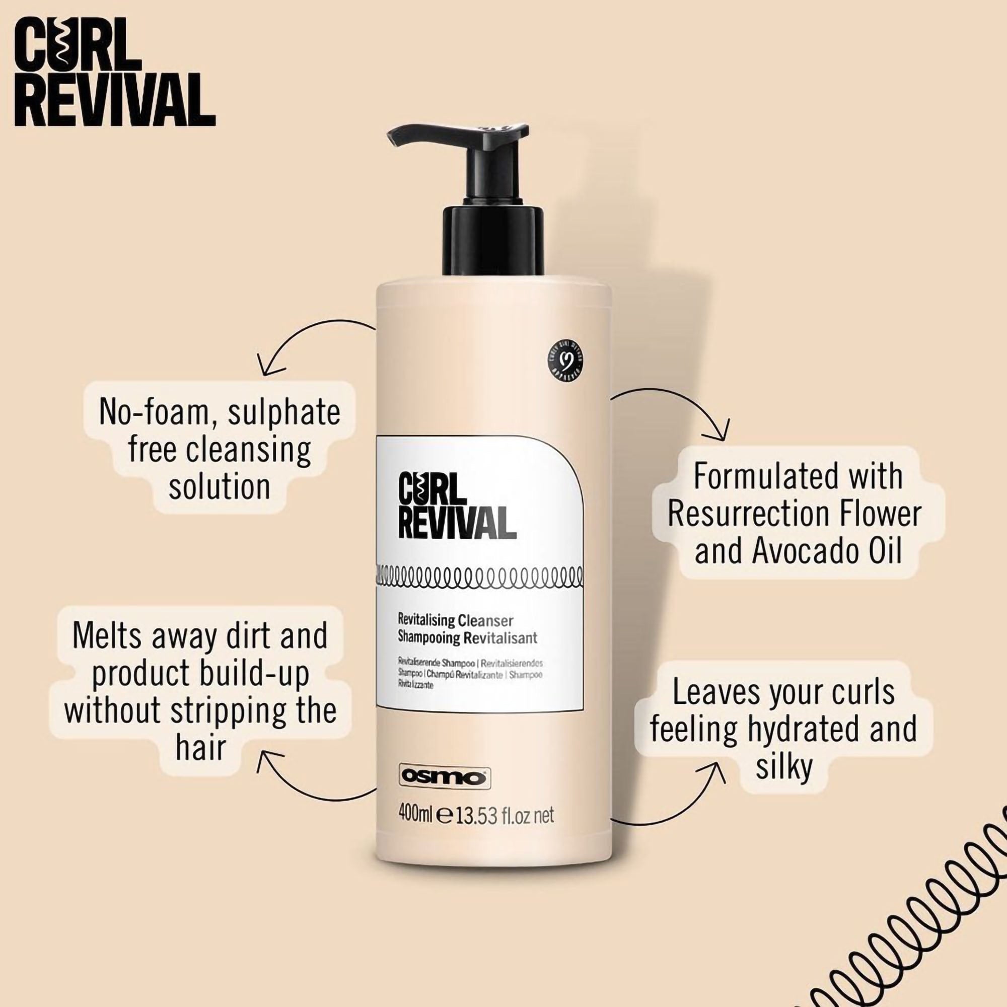 Osmo - Curl Revival Revitalising Cleanser 400ml