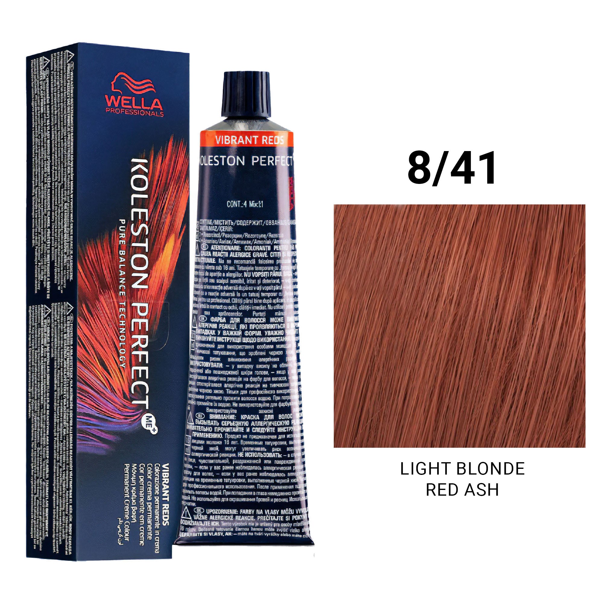 Wella Professionals - Koleston Perfect Me+ 8/41 Light Blonde Red Ash 60ml