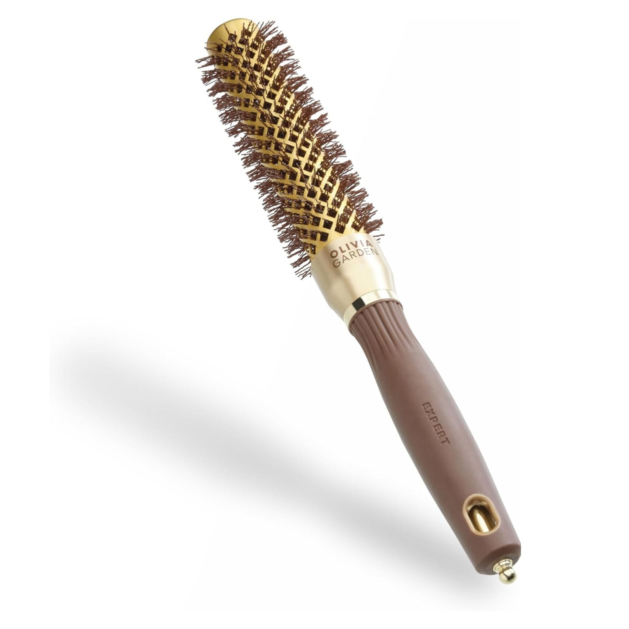 Olivia Garden - Expert Blowout Shine Wavy Bristles Gold & Brown 25mm