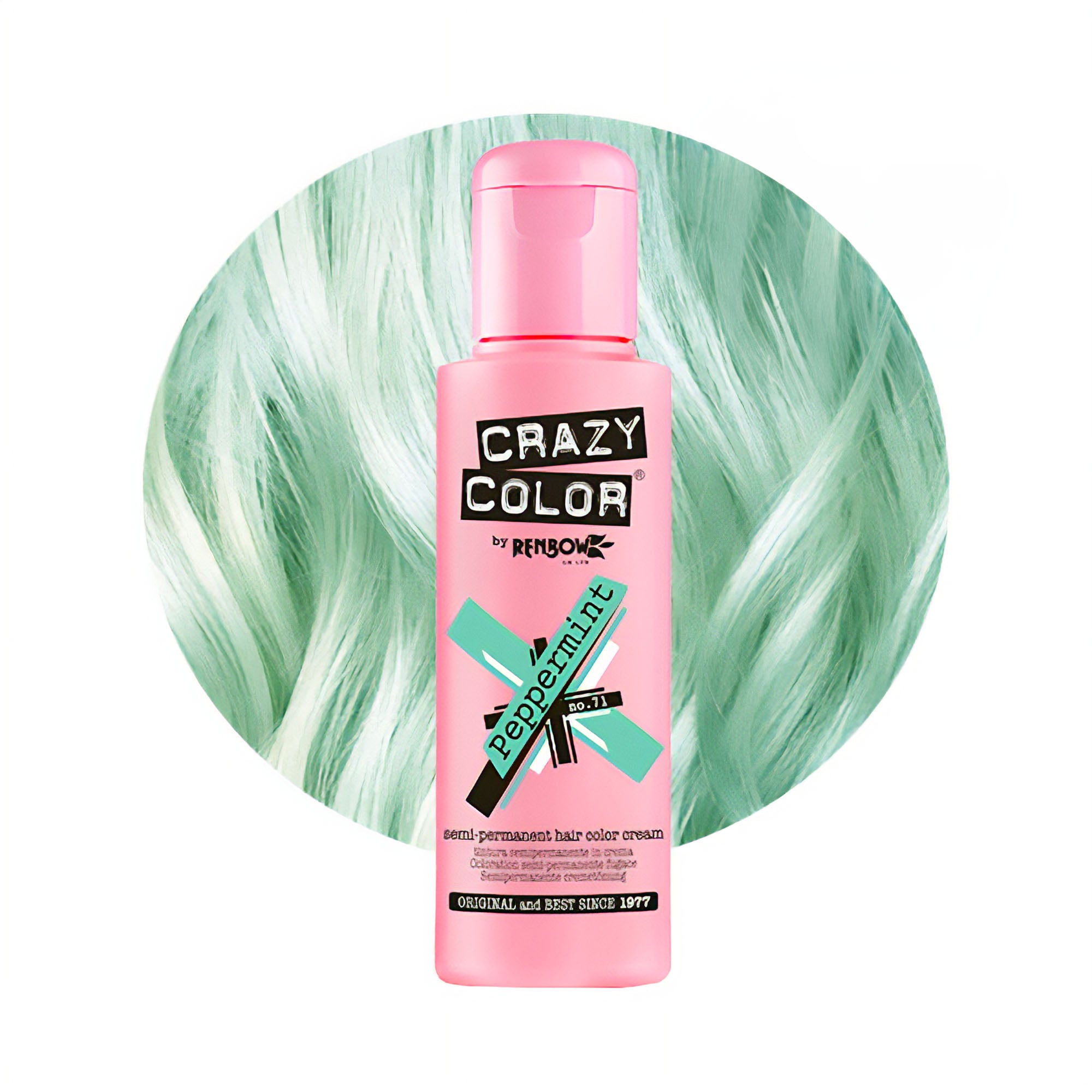 Crazy Color - Semi Permanent Hair Colour Cream Peppermint No.71 100ml