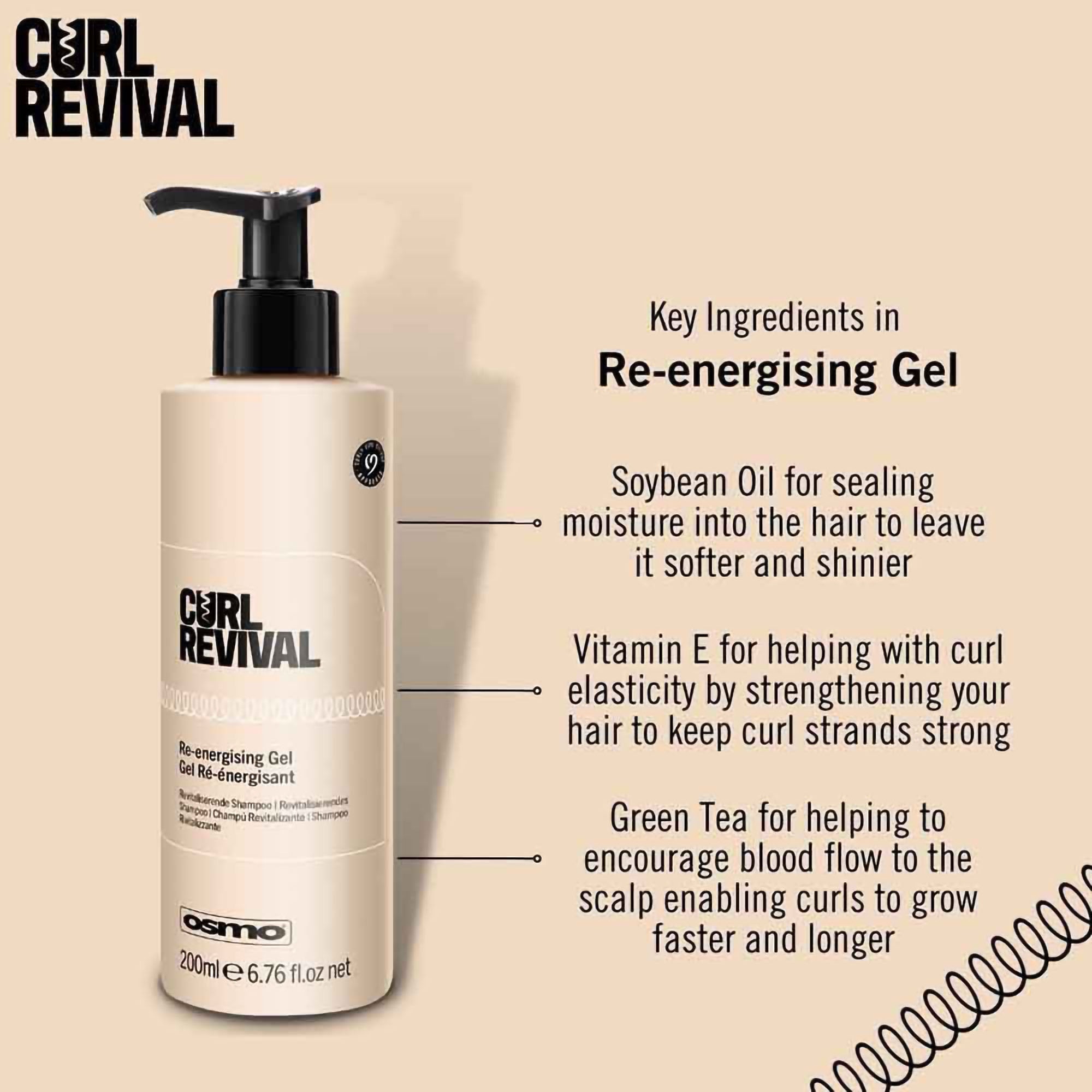 Osmo - Curl Revival Re-Energising Gel 200ml