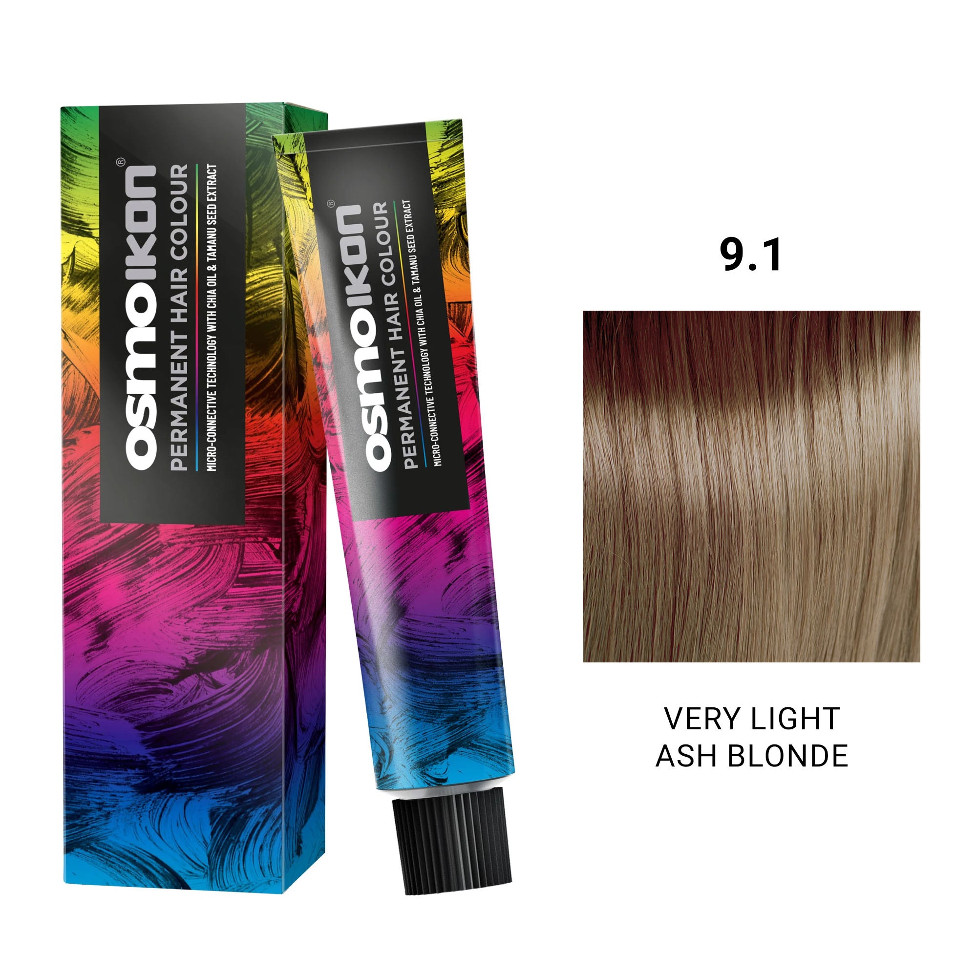 Osmo - Ikon Permanent Hair Colour 9.1 Very Light Ash Blonde 100ml