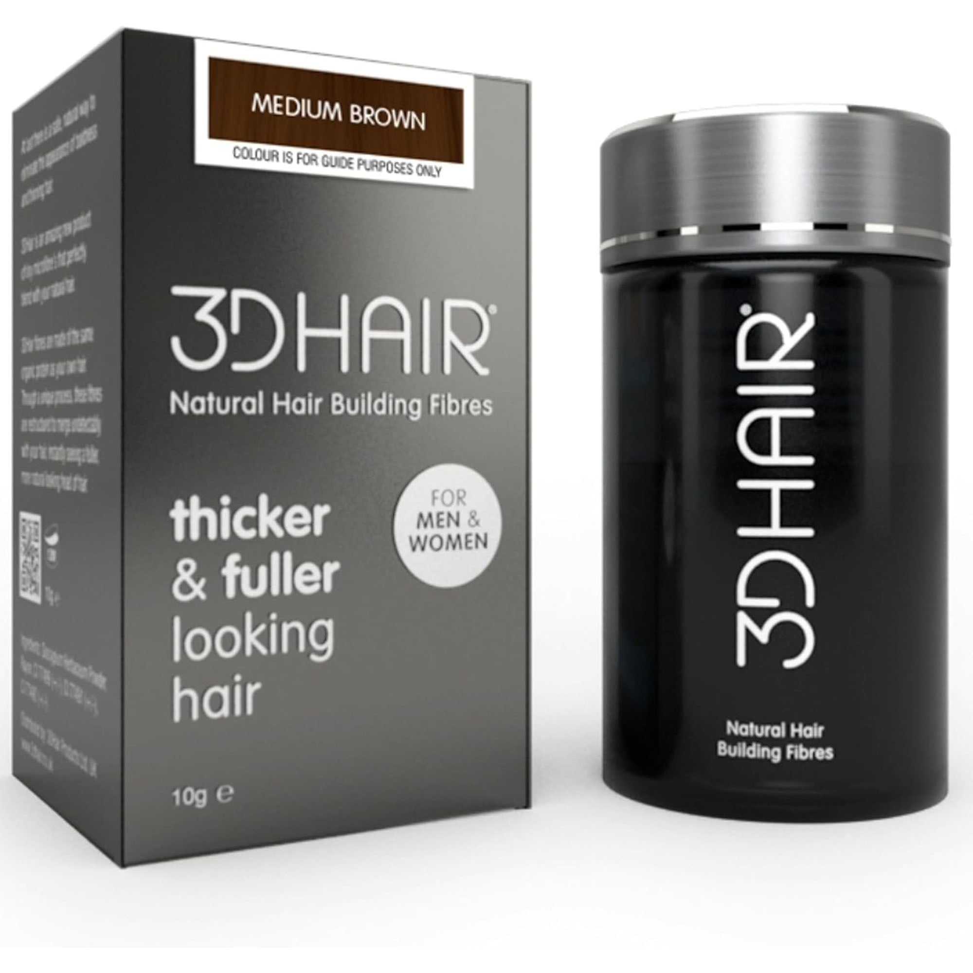 3D Hair - Building Fibres Medium Brown 10g