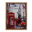 Iconic Red Telephone Booth & Big Ben London Cityscape Framed Poster