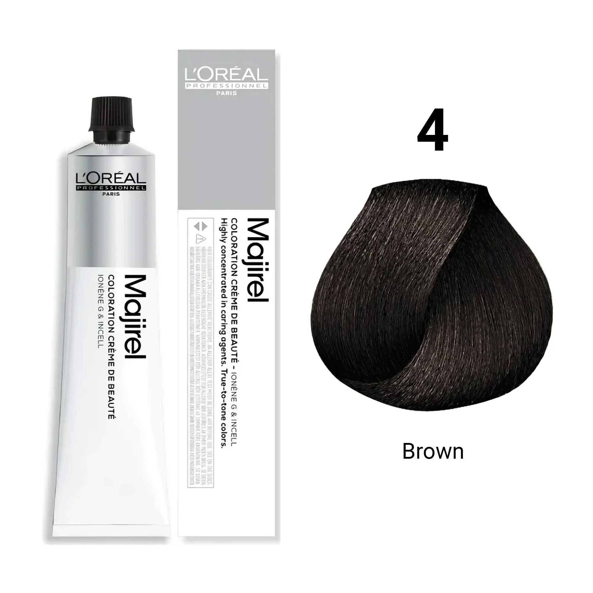 Loreal Professionnel - Majirel Permanent Hair Colour 4 Brown 50ml