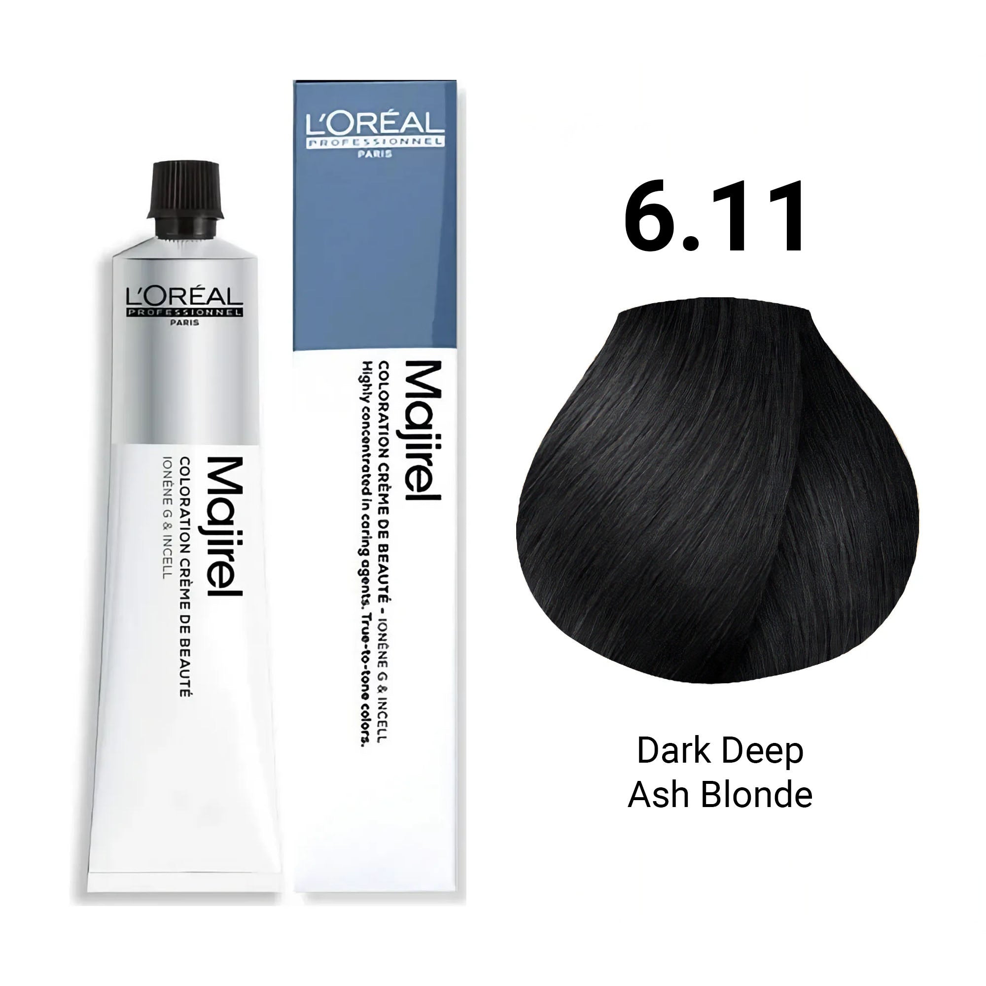 Loreal Professionnel - Majirel Permanent Hair Colour 6.11 Dark Deep Ash Blonde 50ml