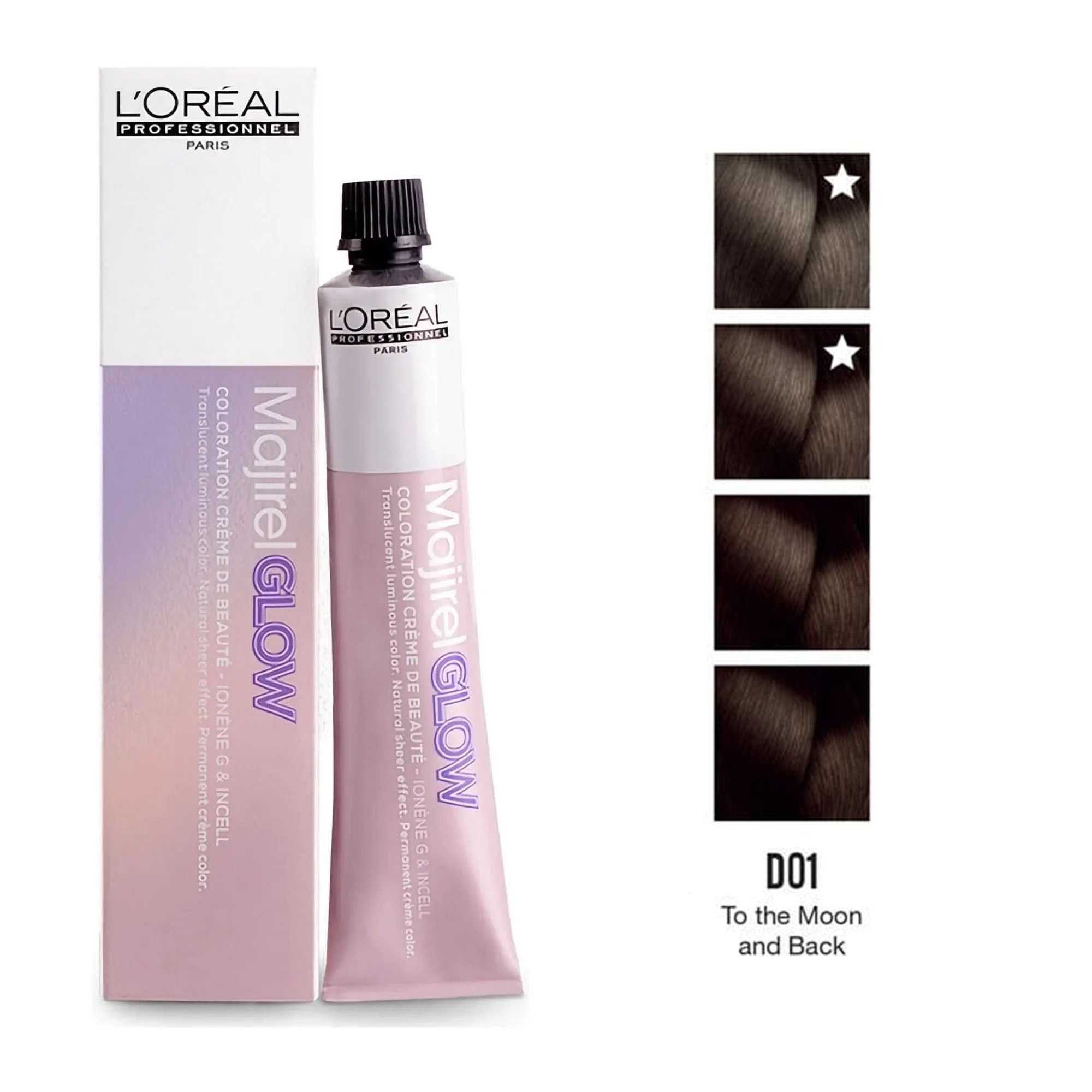 Loreal Professionnel - Majirel Glow Permanent Hair Colour Dark .01 To Moon And Back 50ml