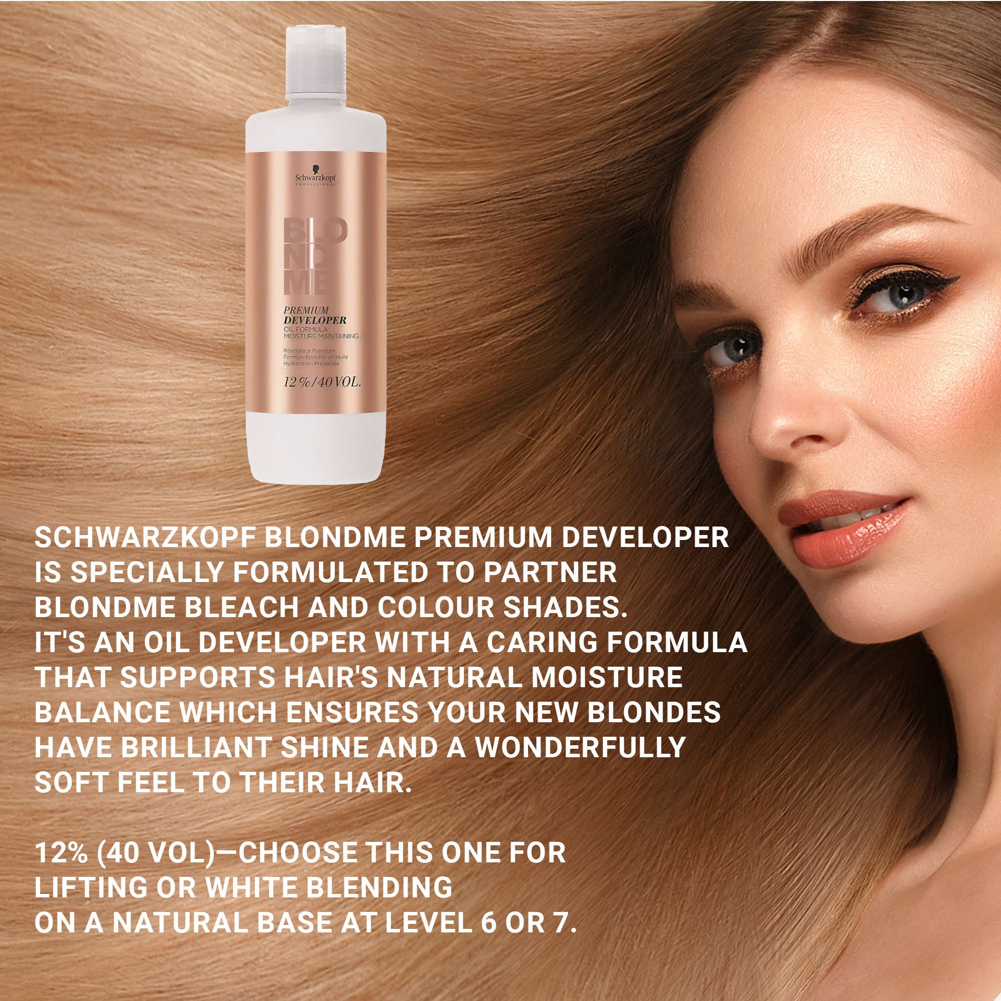 Schwarzkopf Professional - Blond Me Premium Developer 12% 40 Vol. 1000ml