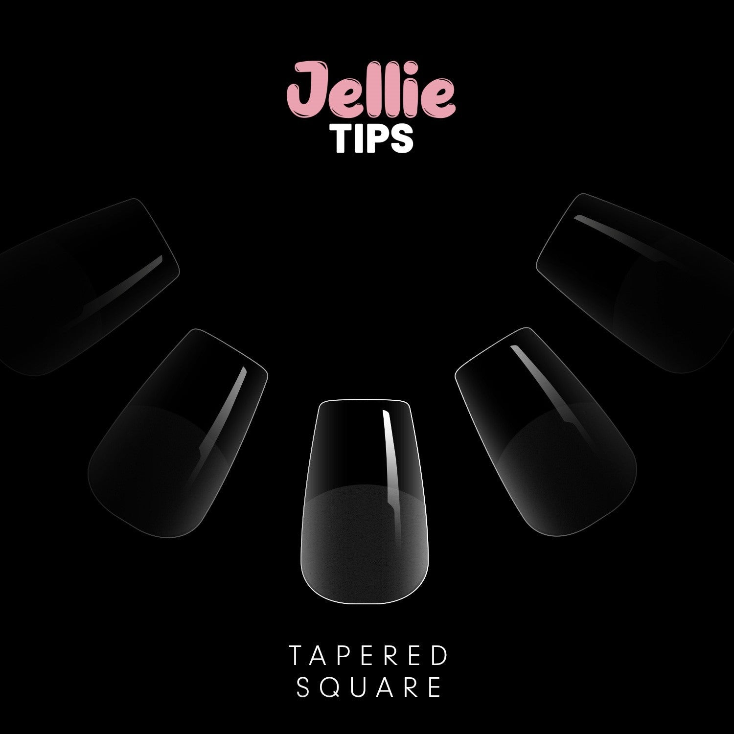 Halo - Jellie Nail Tips Square 0-11 Sizes