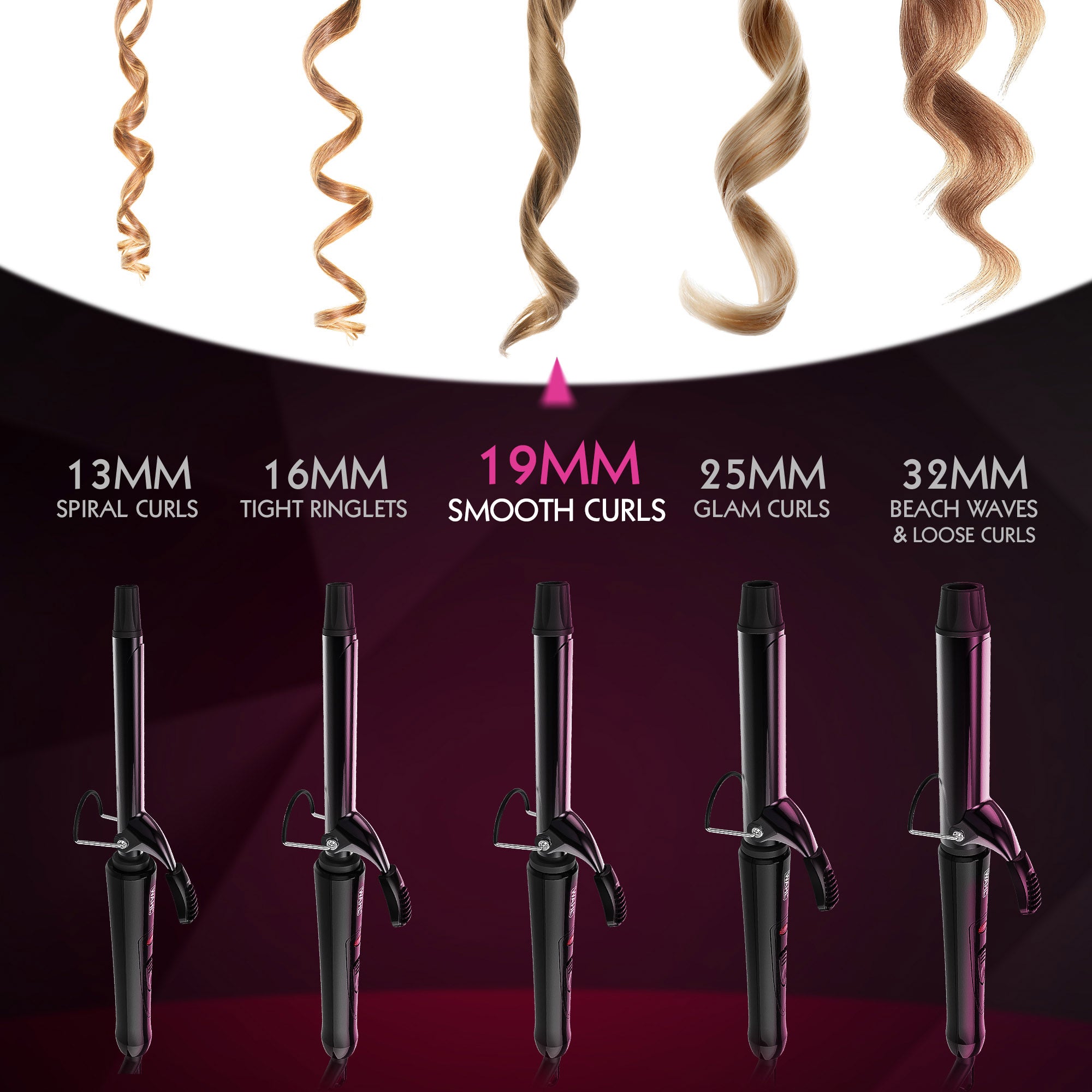 Wahl - Curling Tong Smooth Curls 19mm